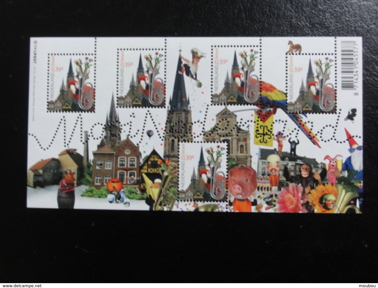 Pays-Bas - Bloc Mooi Nederland Sittard (carnaval, Trombone,perroquet) - Blocks & Sheetlets