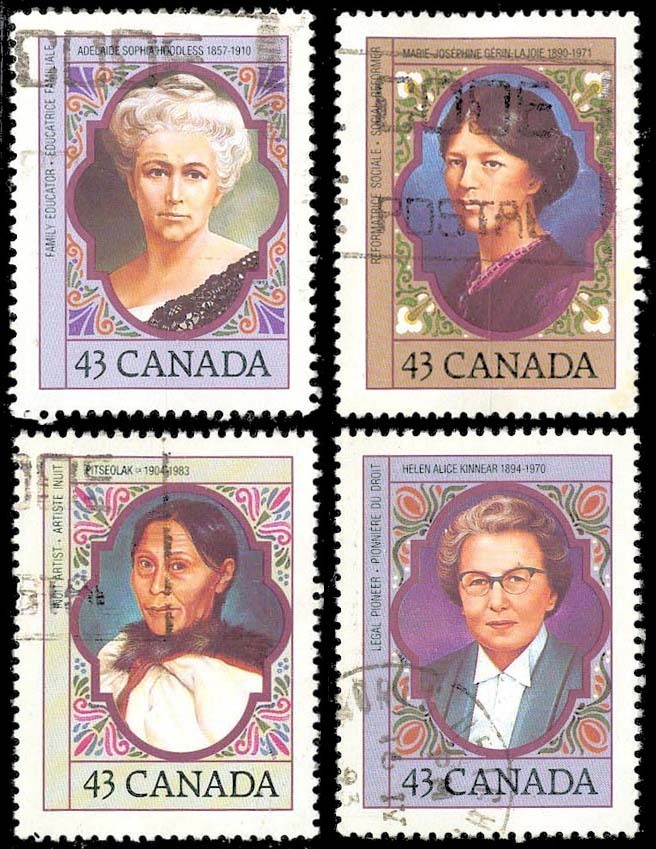 Canada (Scott No.1456-59 - Femme Avant Gardistes / Prominent Women) (o) - Oblitérés