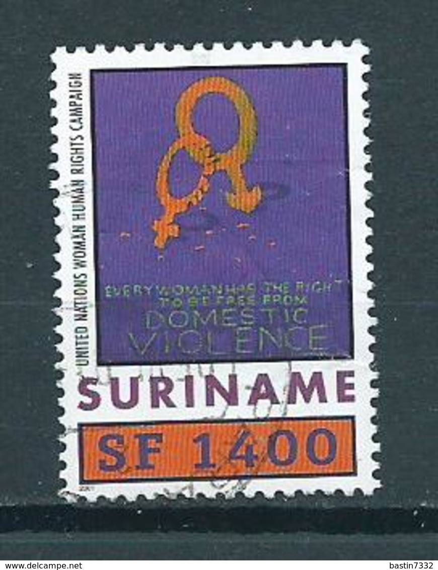 2001 Suriname Unifem F1400 Used/gebruikt/oblitere - Suriname
