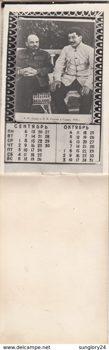 RUSSIA. POCKET CALENDAR. STALIN 1976  *** - Grand Format : 1971-80