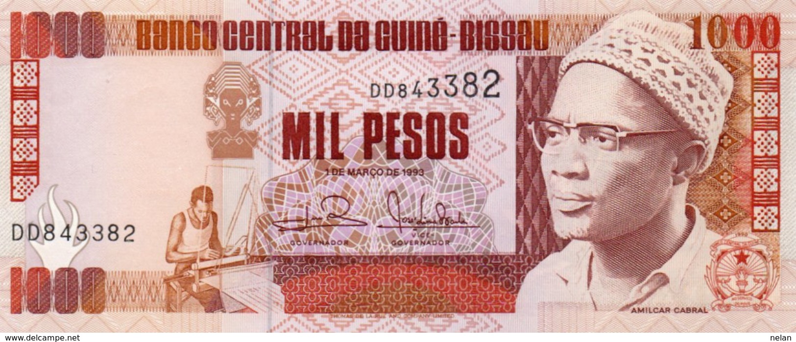 GUINEA-BISSAU 1000 PESOS 1993 P-13 UNC - Guinea–Bissau