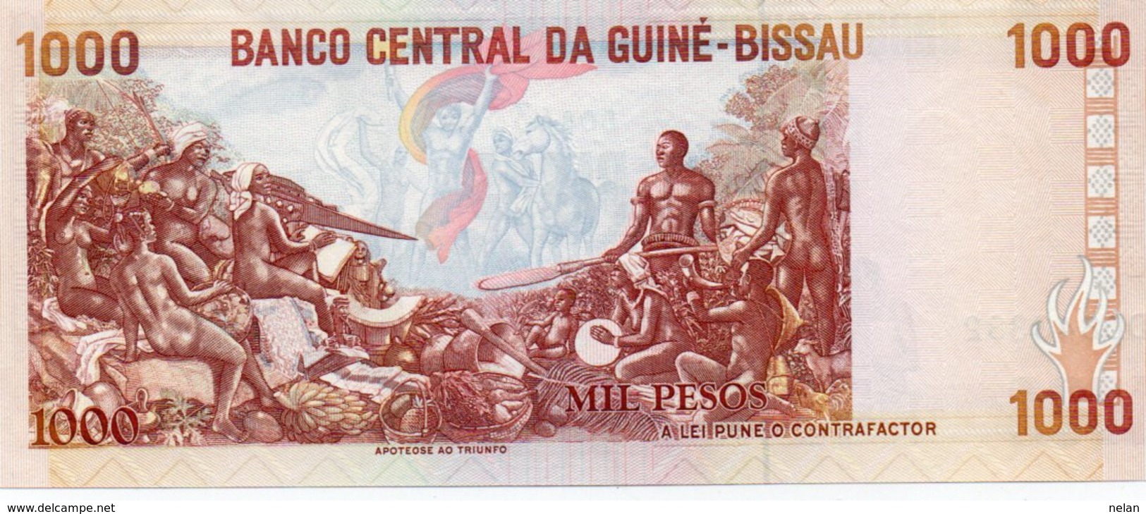 GUINEA-BISSAU 1000 PESOS 1993 P-13 UNC - Guinea–Bissau