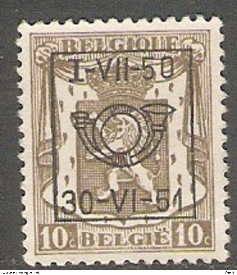 België Typo Nr. 605 - Tipo 1936-51 (Sigillo Piccolo)