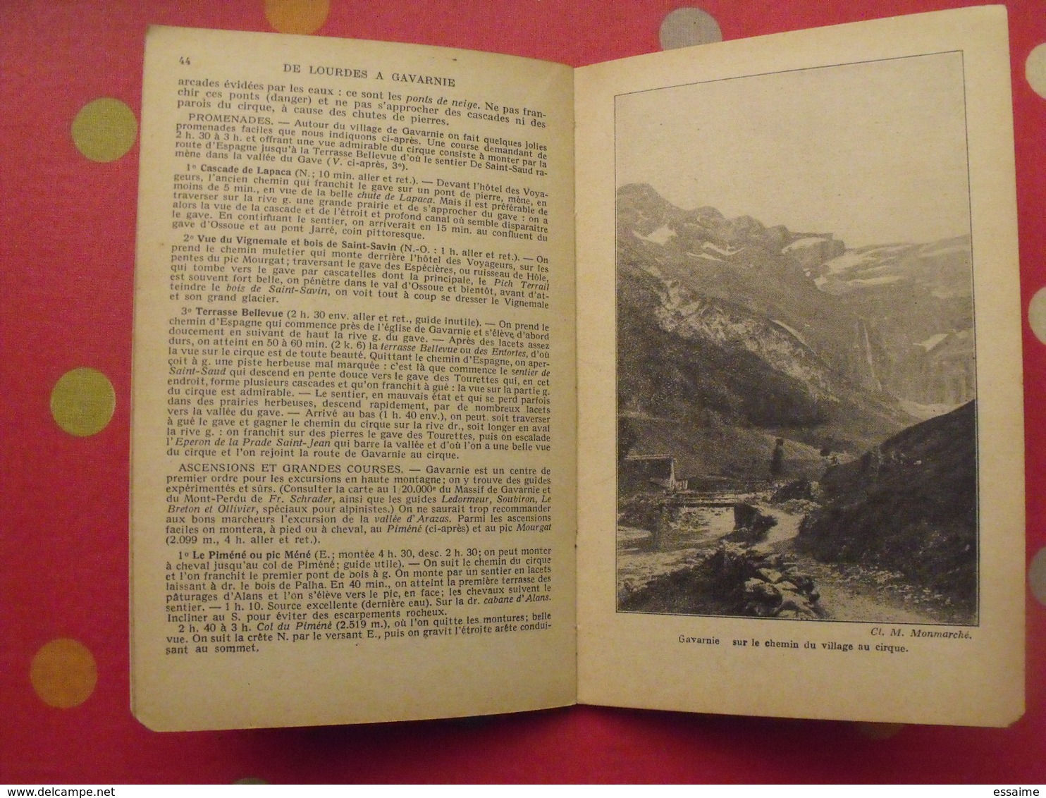 Les Guides Bleus Illustrés. Lourdes Argelès Luz St Sauveur Barèges Gavarnie. Hachette 1949 - Midi-Pyrénées