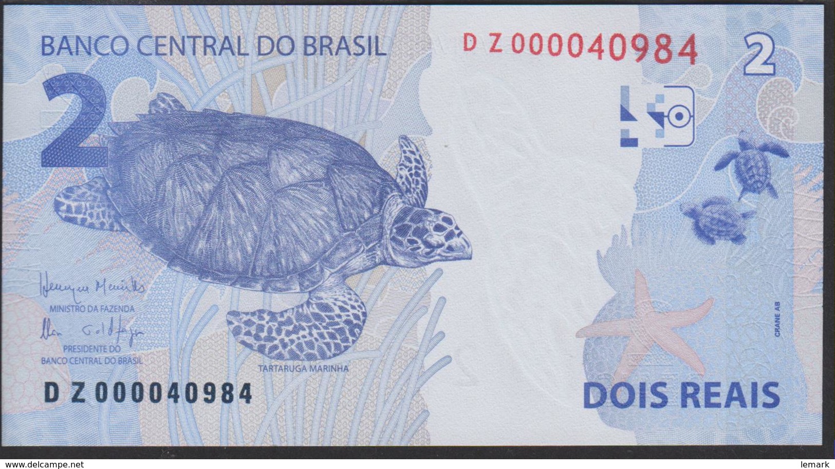 Brazil 2 Reais 2010 P252d UNC - Brazil