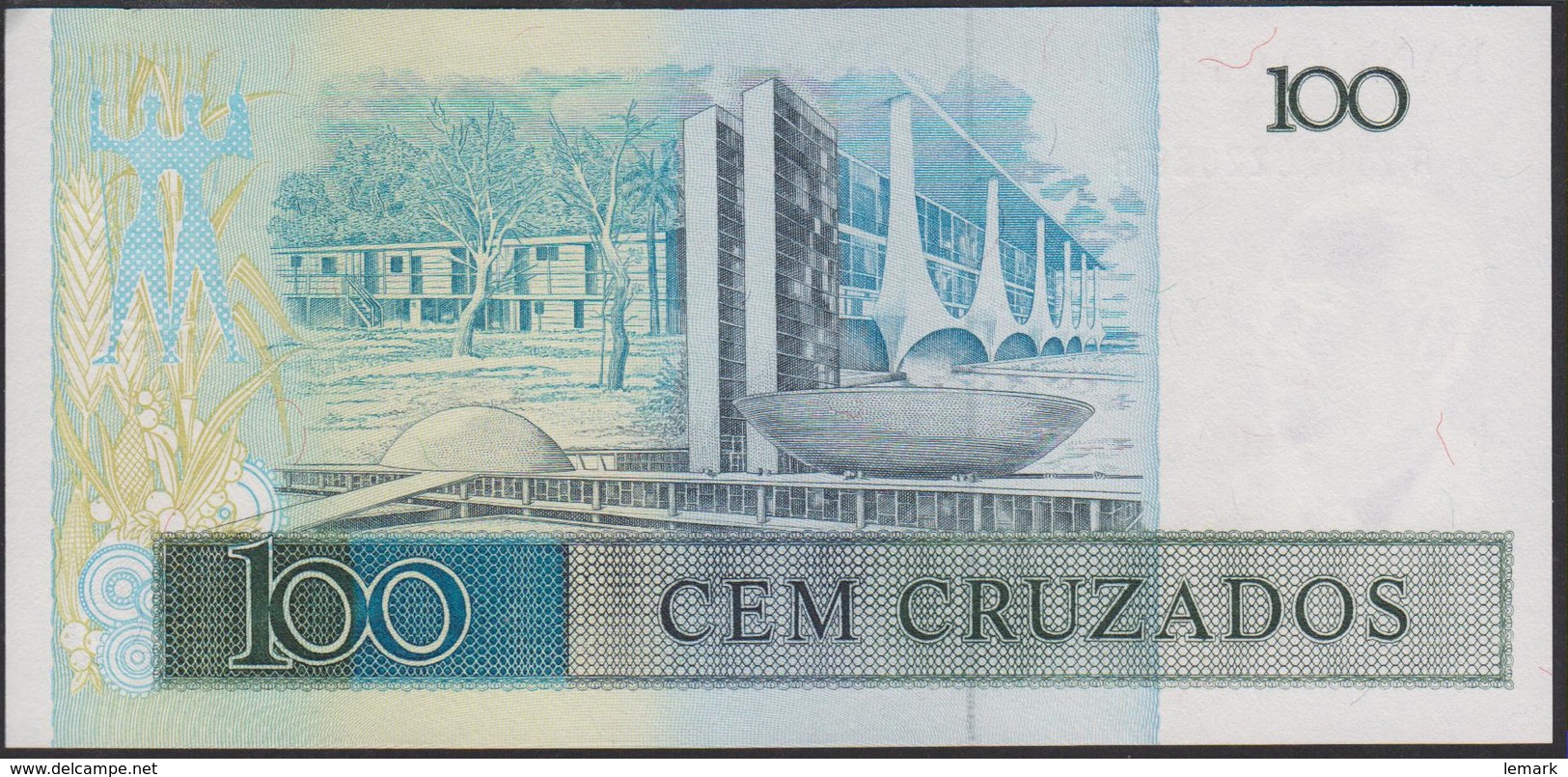 Brazil 100 Cruzados 1986 P211c UNC - Brésil