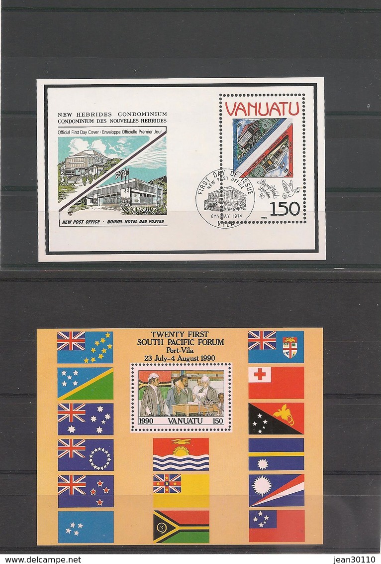 VANUATU  Année 1990 Complète N° Y/T :838/855** Et Blocs N° 15/16** Côte : 52,70 € - Vanuatu (1980-...)