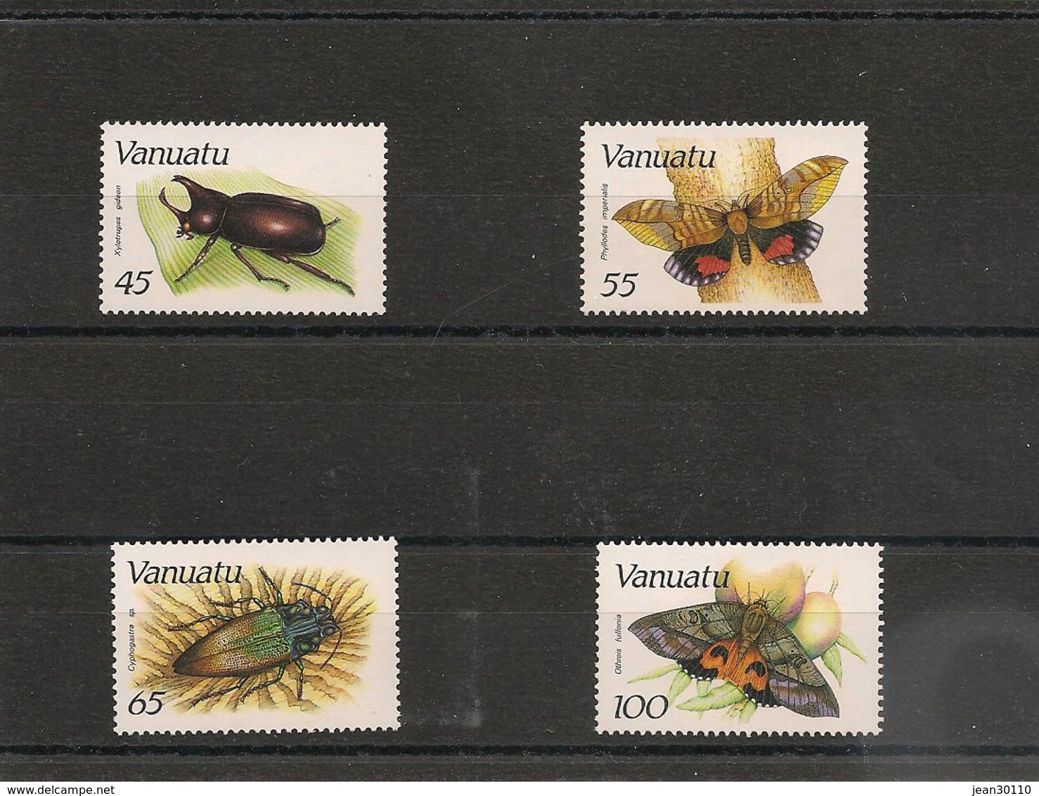 VANUATU Insectes Année 1987  N° Y/T : 784/787** Côte : 24,50 € - Vanuatu (1980-...)