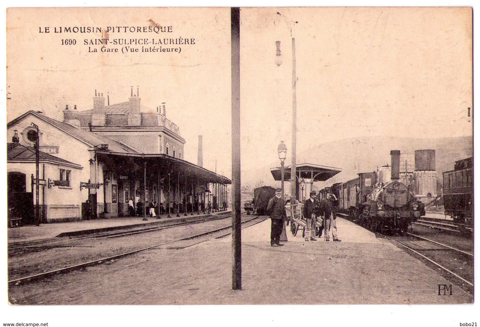 3278 - Saint-Sulpice Laurière - La Gare - N°1699 - P.M. - - Autres & Non Classés