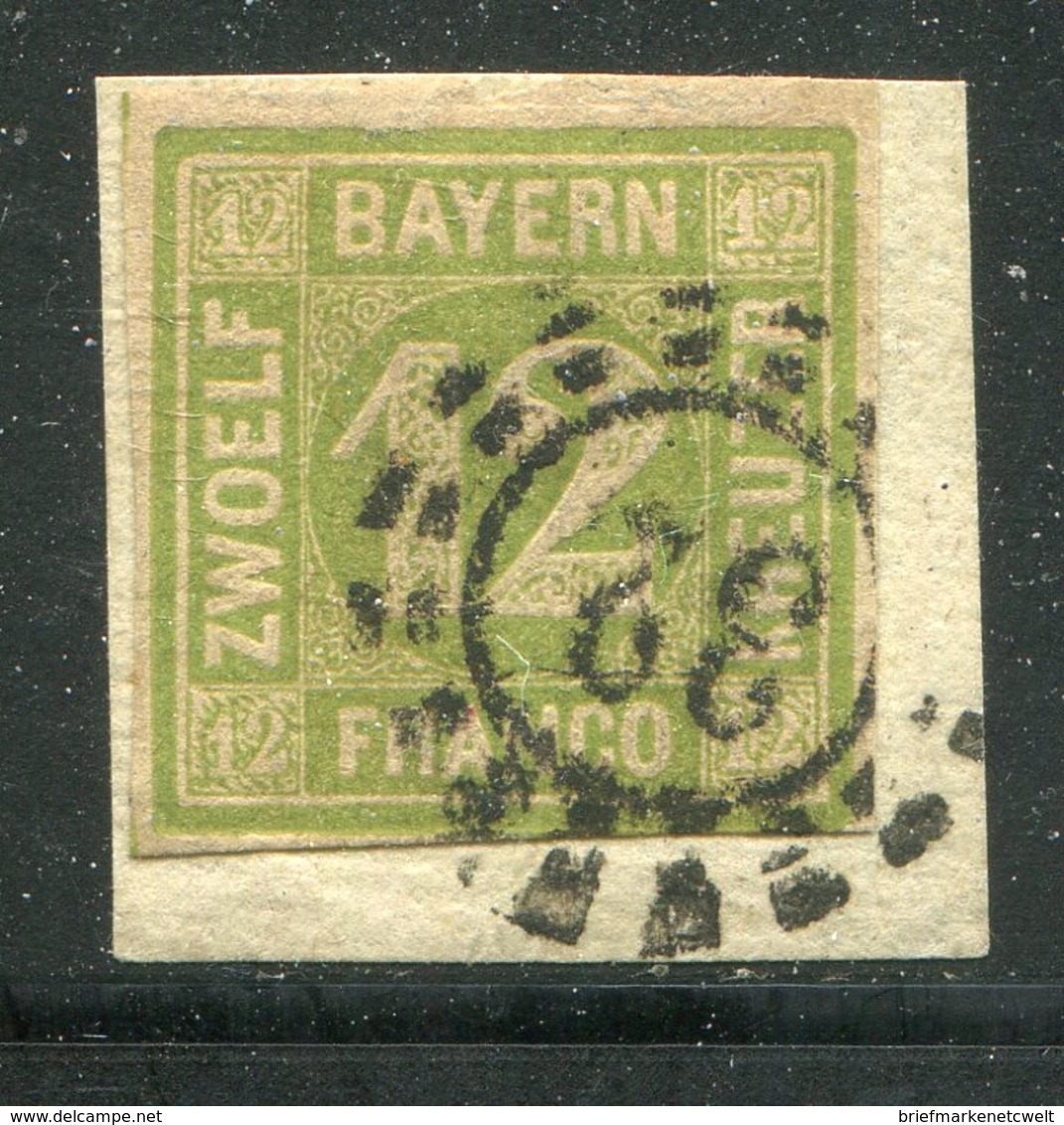 Bayern / Mi. 12 Bfst. OMR-Stempel 32 (27231) - Sonstige & Ohne Zuordnung