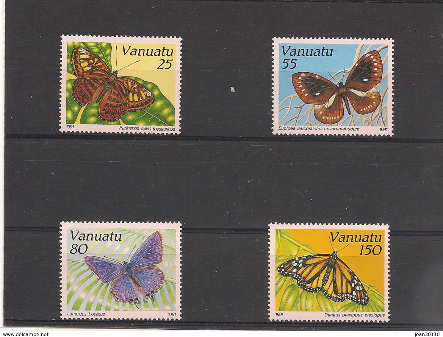 VANUATU Papillons  Année 1991  N° Y/T : 856/59** - Vanuatu (1980-...)