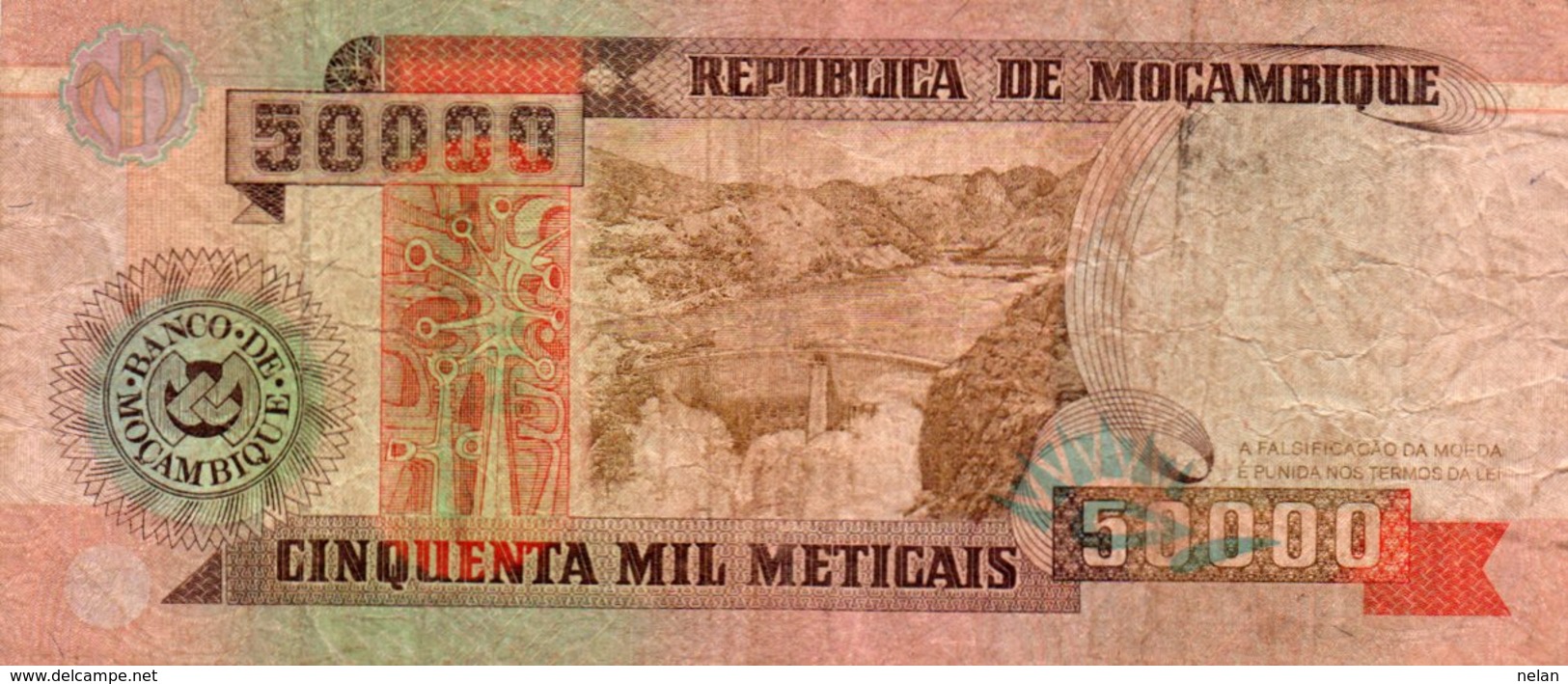 MOZAMBICO 50000 METICAIS 1993 P-138 - Mozambico