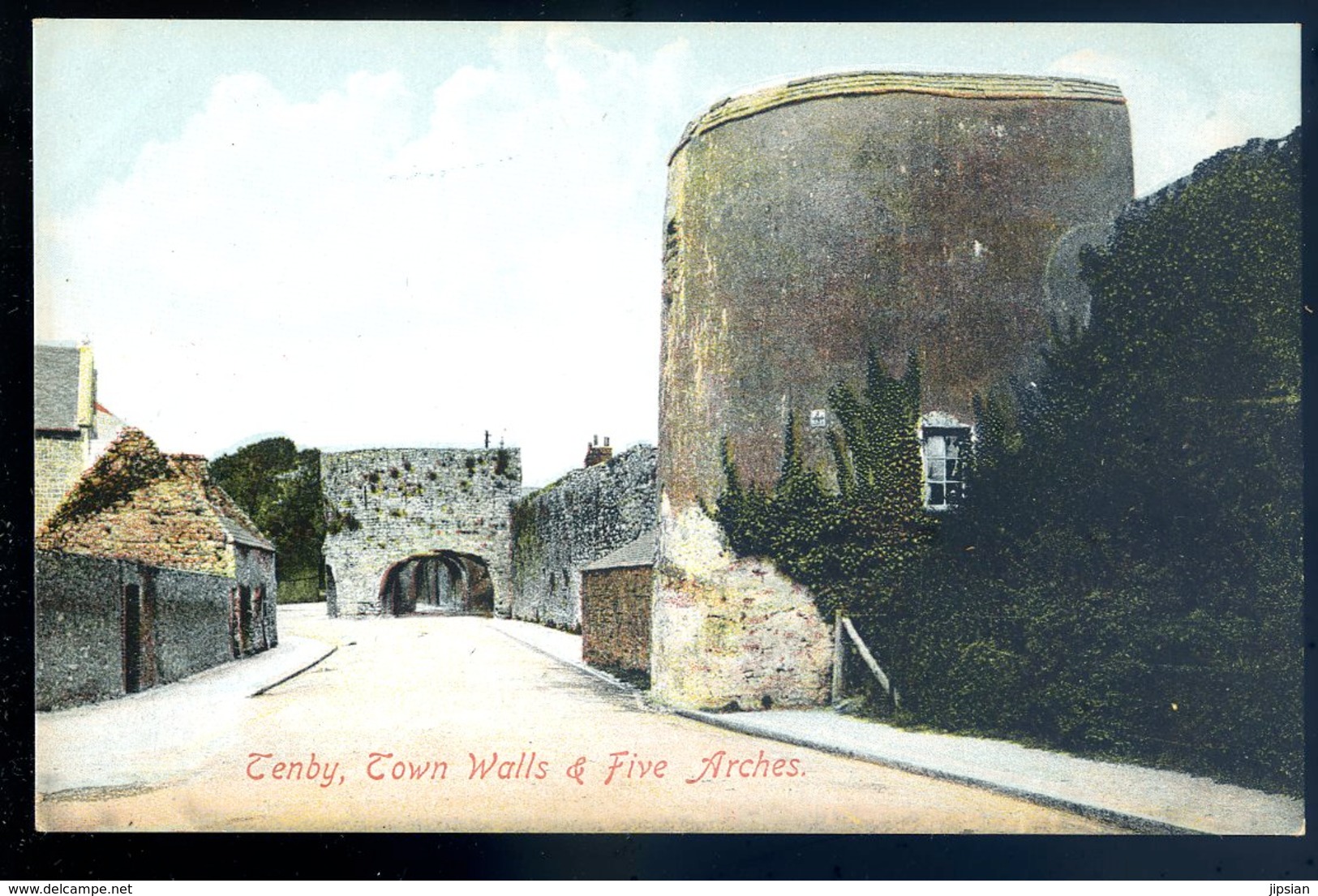 Cpa Pays De Galle Tenby Town Walls & Five Arches     YN12 - Pembrokeshire