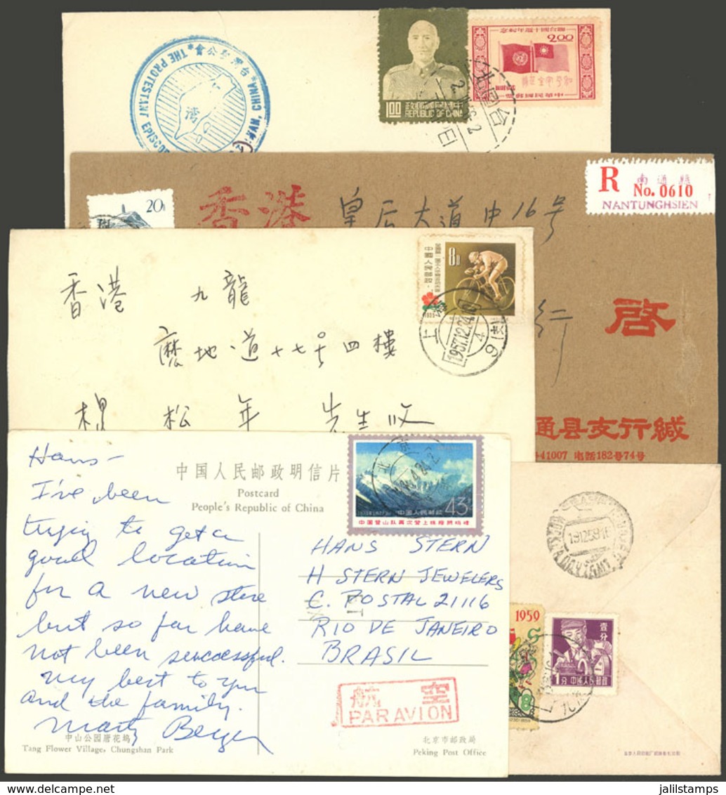 CHINA: Group Of 5 Pieces Used In Varied Periods, Very Fine General Quality, Interesting! - Buste