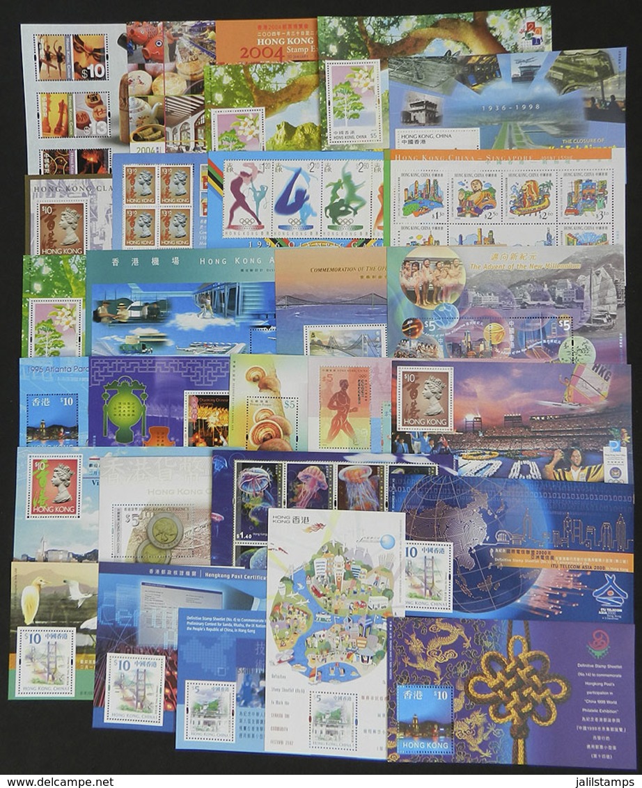 HONG KONG: 27 Modern Souvenir Sheets, All Very Thematic, MNH And Of Excellent Quality, Low Start! - Blocs-feuillets