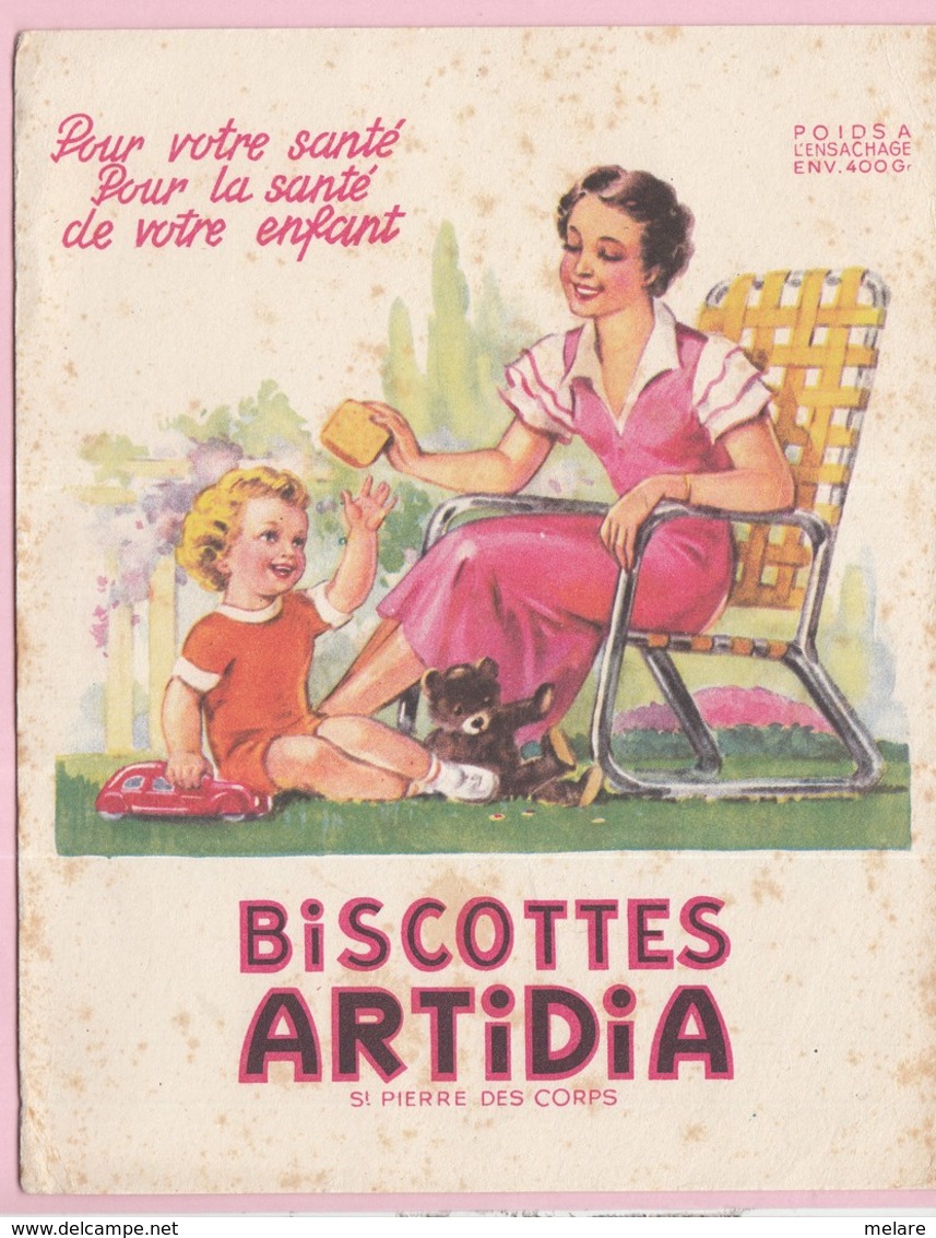 Buvard Biscottes ARTIDIA Enfant Femme - Biscottes