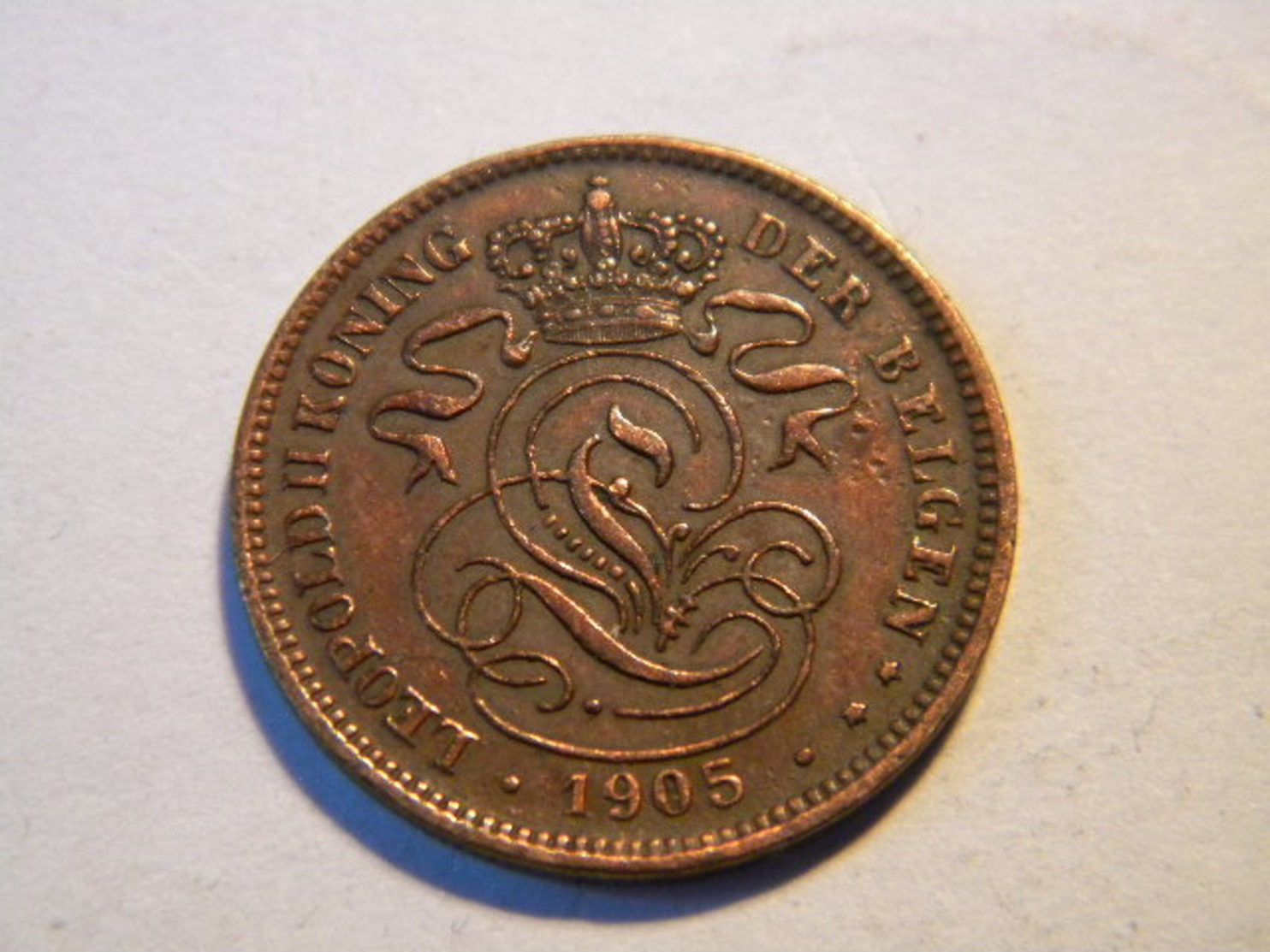 BELGIE - 2 CENTIMEN 1905. - 2 Centimes