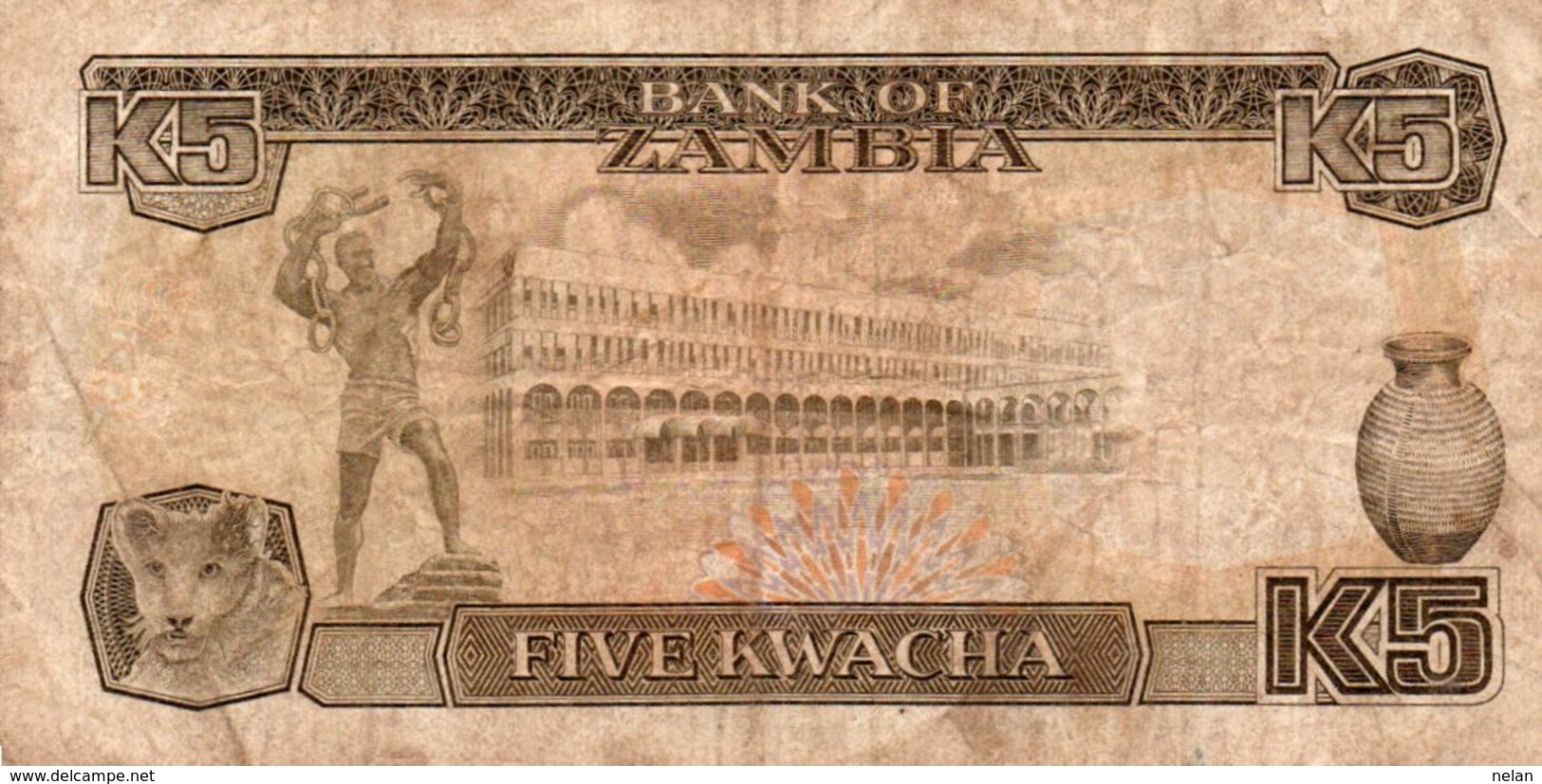 ZAMBIA 5 KWACHA 1989 P-30a - Zambia