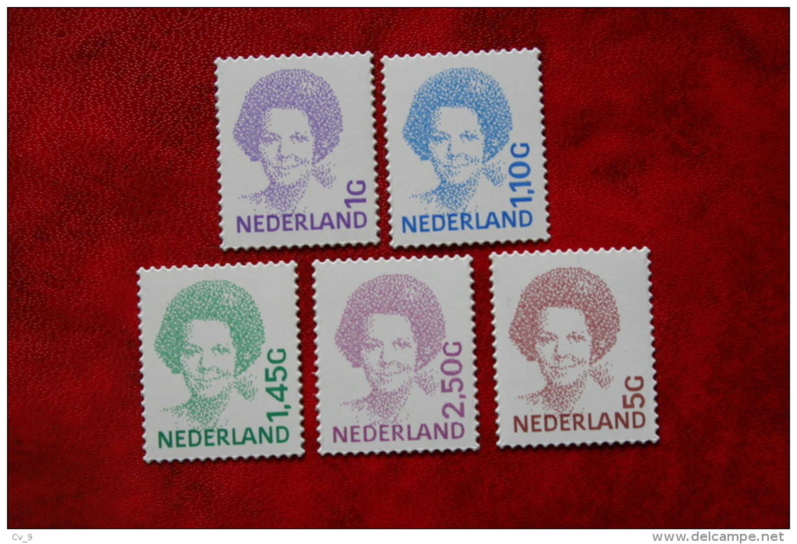 Beatrix Inversie Zelfklevend NVPH 1491b - 1501b (Mi 1908 + 1914-1919); 2001 POSTFRIS / MNH ** NEDERLAND / NIEDERLANDE - Unused Stamps