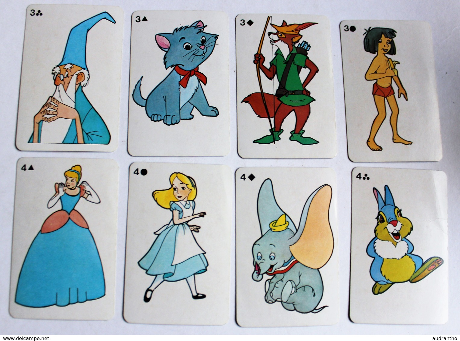 1978 Beau Jeu De Cartes Batailles Walt Disney Donald GRIMAUD - Autres & Non Classés