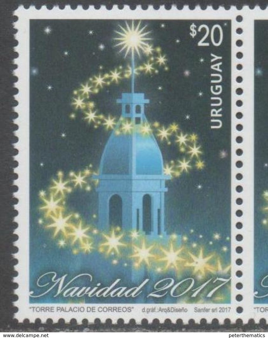 URUGUAY, 2017, MNH, CHRISTMAS, 1v - Christmas