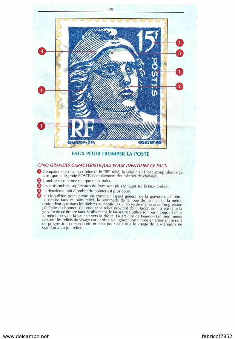 Faux 15 Franc GANDON, Pièce De Musée, C'est Le 2ème Exemplaire Connu Sur Enveloppe à Ce Jour - 1945-54 Marianne (Gandon)