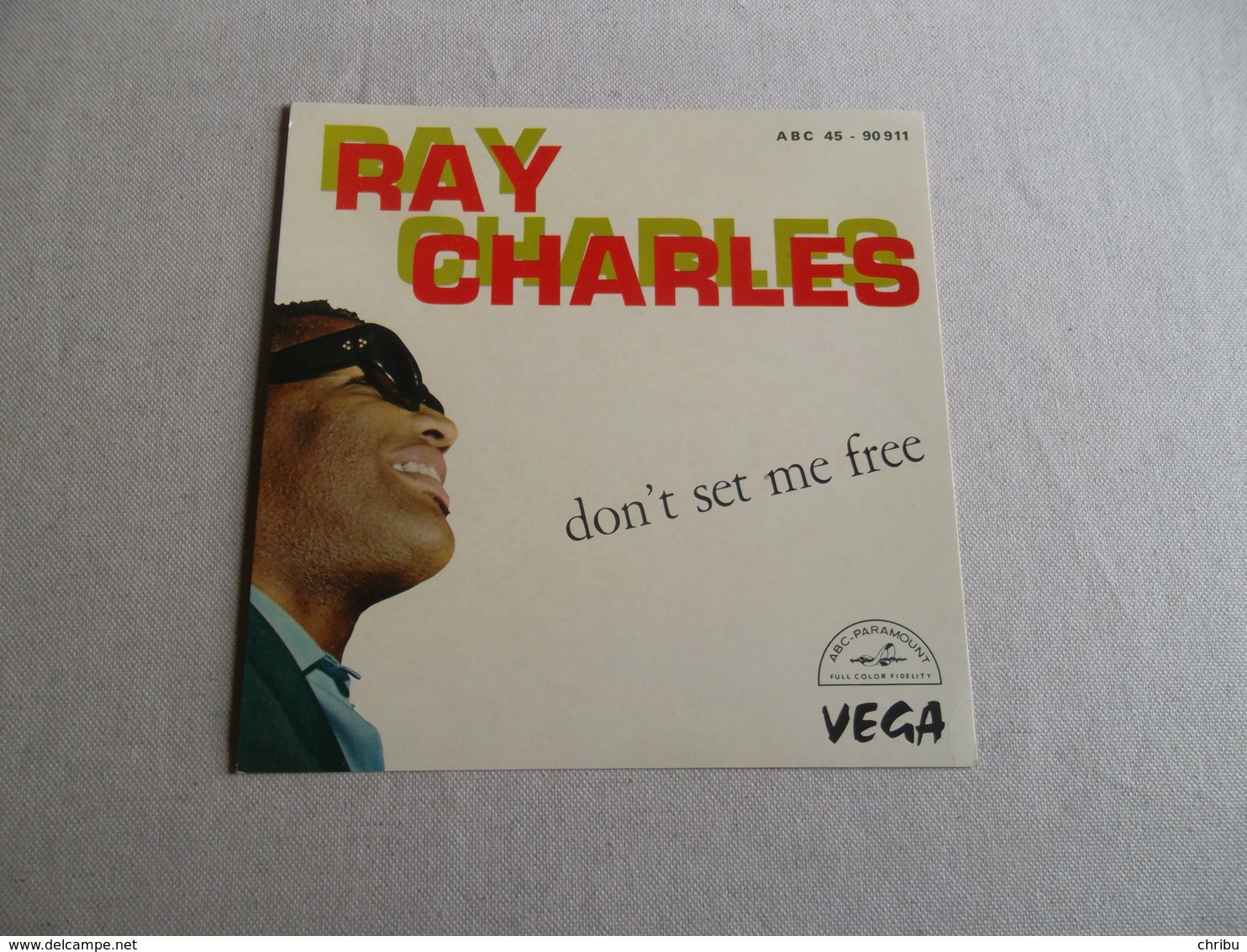 POCHETTE  DE PRESENTATION VINYLE 45 T RAY CHARLES - Accessori & Bustine