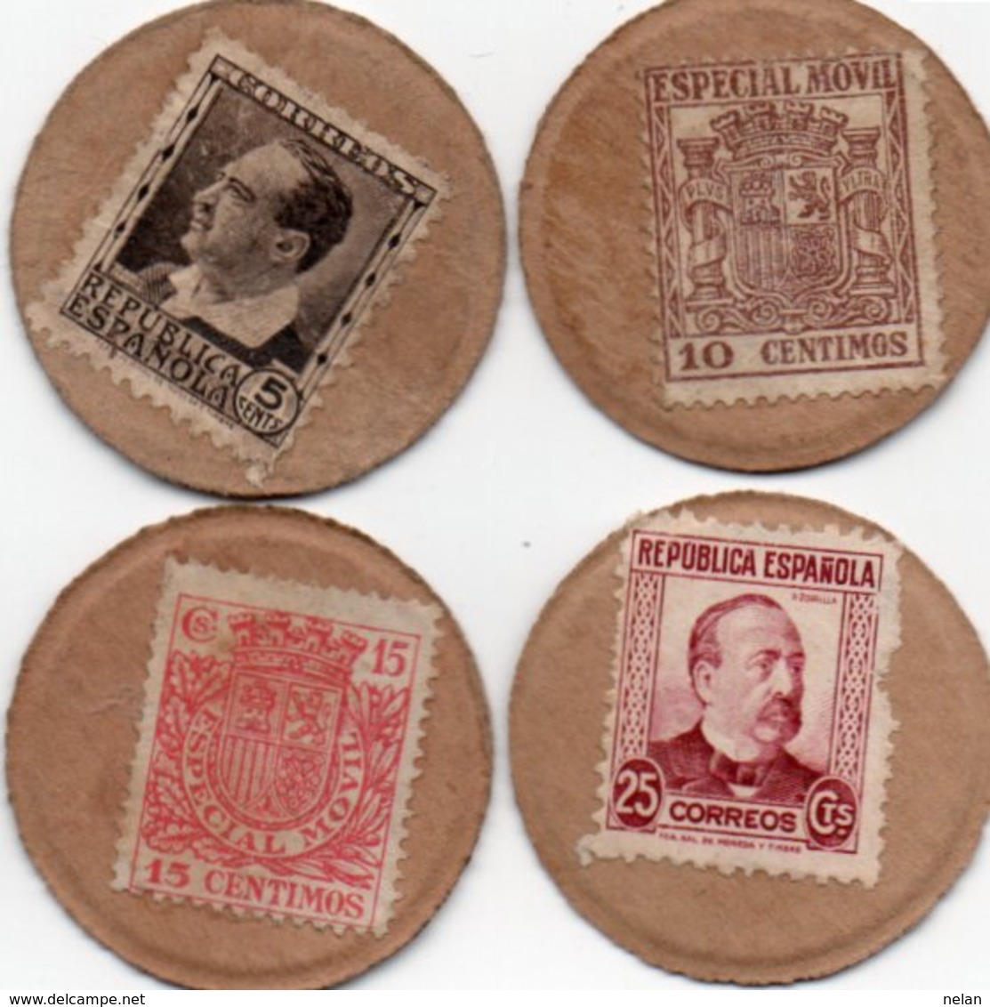 SPAGNA 5,10,15,25 CENTIMOS 1938 P-96 F,I,P,R (PERFETTE CONDIZIONI)Spagna, Fábrica Nacional De Moneda Y Timbre - FNMT - Colecciones