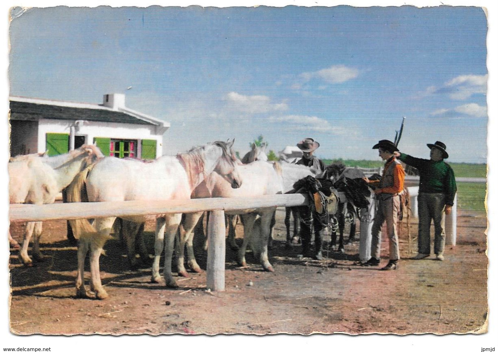 13 - CAMARGUE AVEC LES GARDIANS - Le Retour Des Chevaux Au Corral - Ed. G. GANDINI N° 13.200/99 - Autres & Non Classés