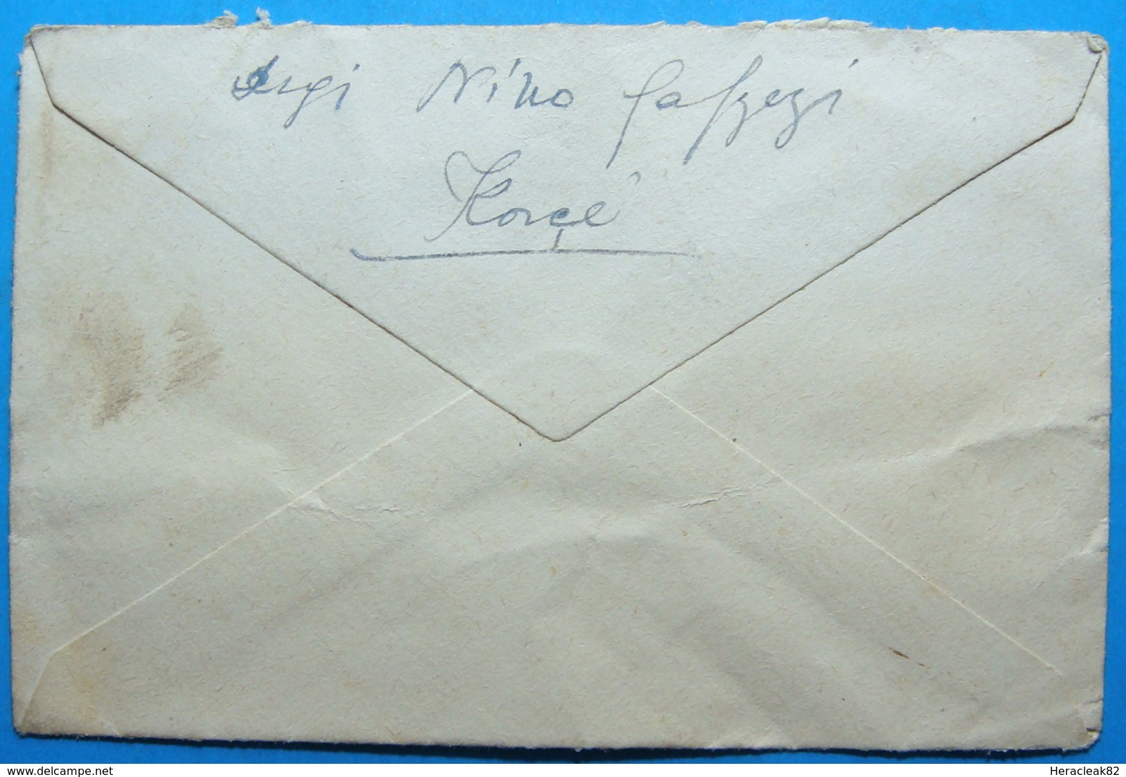 1946 Albania Small Cover Sent To KORCA, Stamp: 1 Frang PERMET May 1944 - Albania