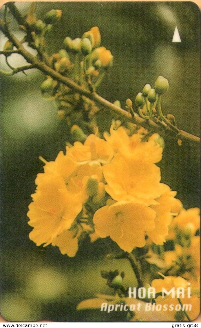 Vietnam - GPT, 83MVFB,  Apricot Blossom, Flowers, 30,000 ₫, 50,000ex, 6/94, Used - Vietnam