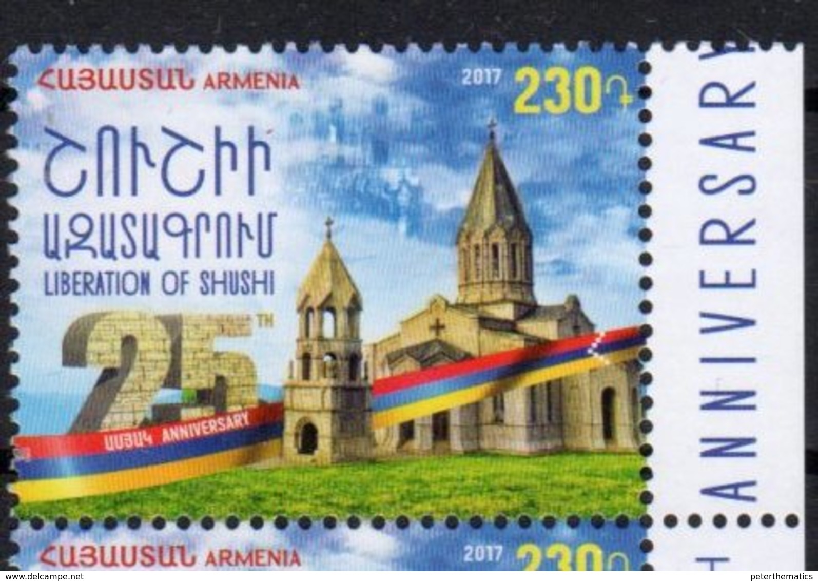 ARMENIA, 2017, MNH, LIBERATION OF SUSHI, CHURCHES,1v - Other & Unclassified