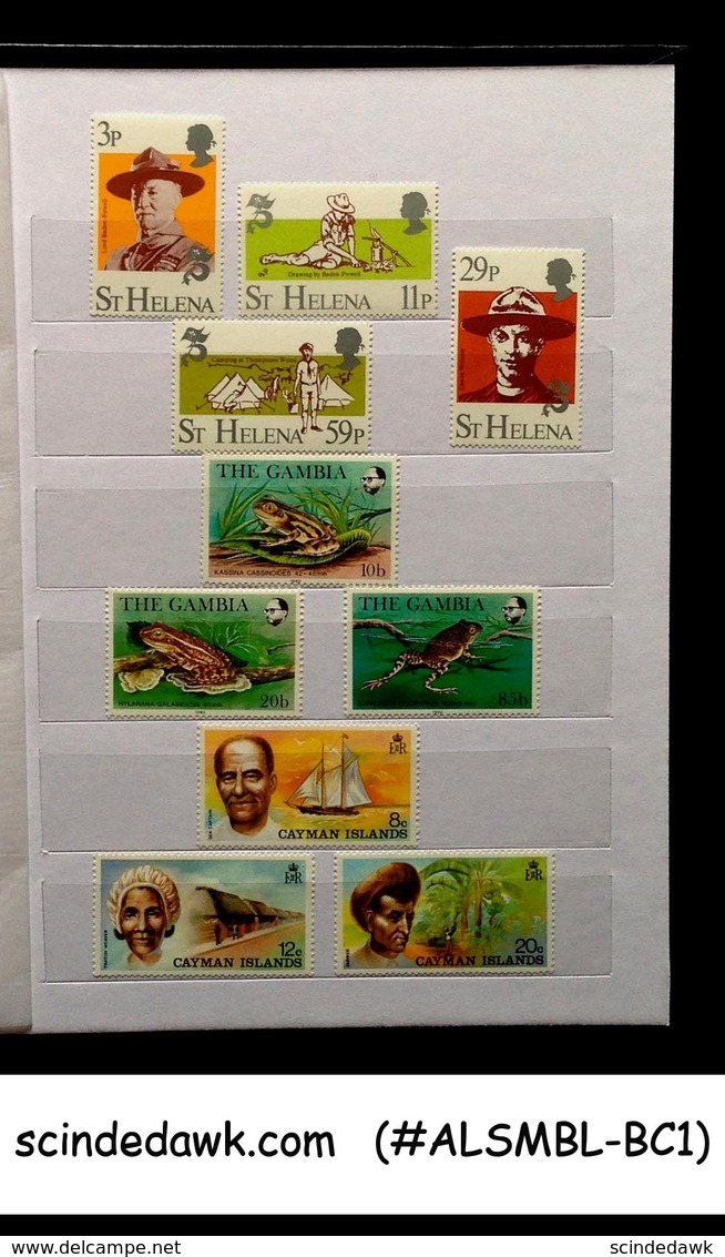 NICE COLLECTION OF BRITISH COLONIES STAMPS IN SMALL STOCK BOOK - 115 STAMPS