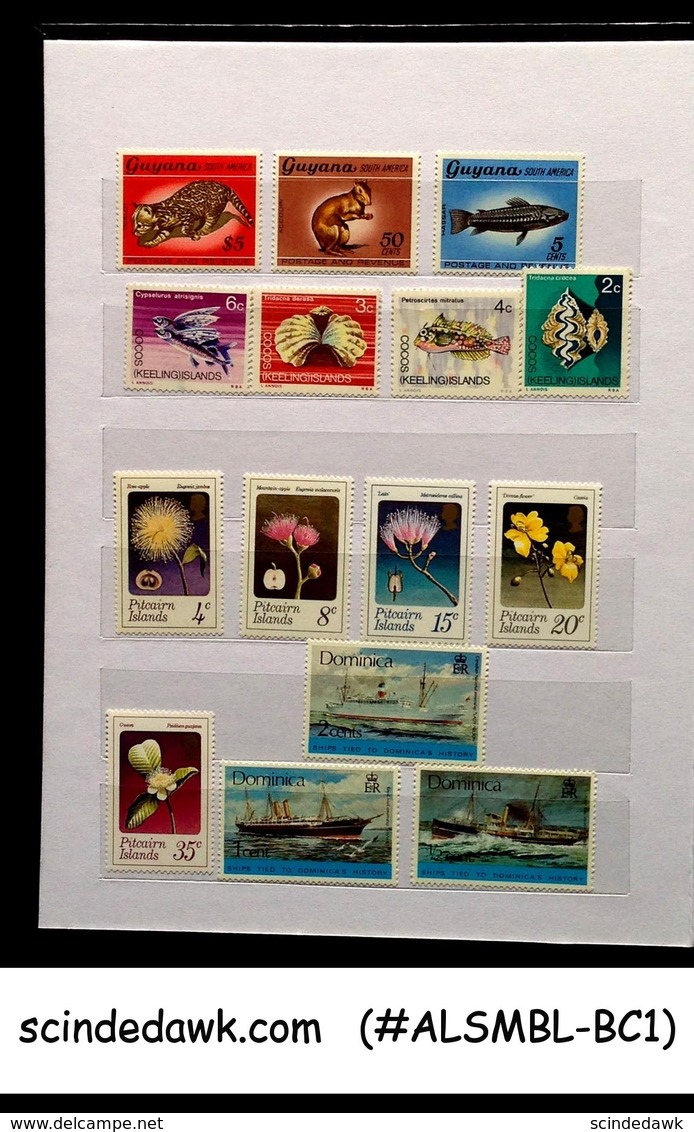 NICE COLLECTION OF BRITISH COLONIES STAMPS IN SMALL STOCK BOOK - 115 STAMPS