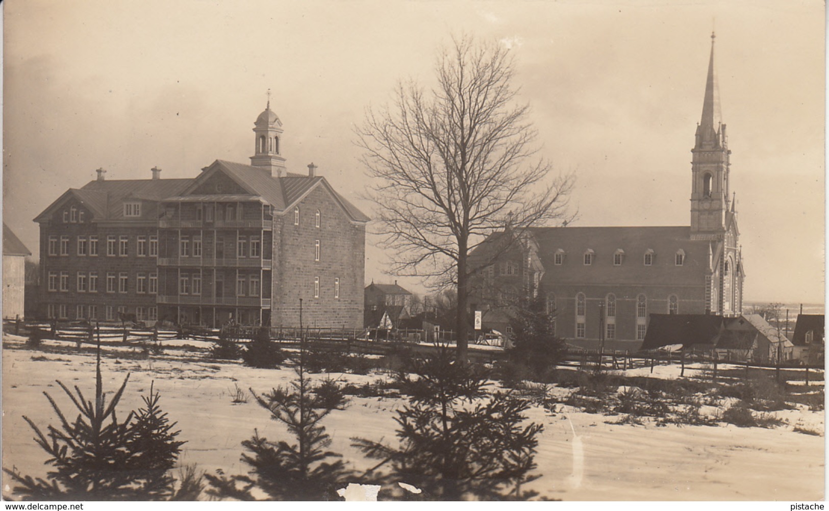 Original Real Photo - Jeune-Lorette Québec Canada - AZO Paper - 1918-1930 - VG Condition - 2 Scans - Other & Unclassified