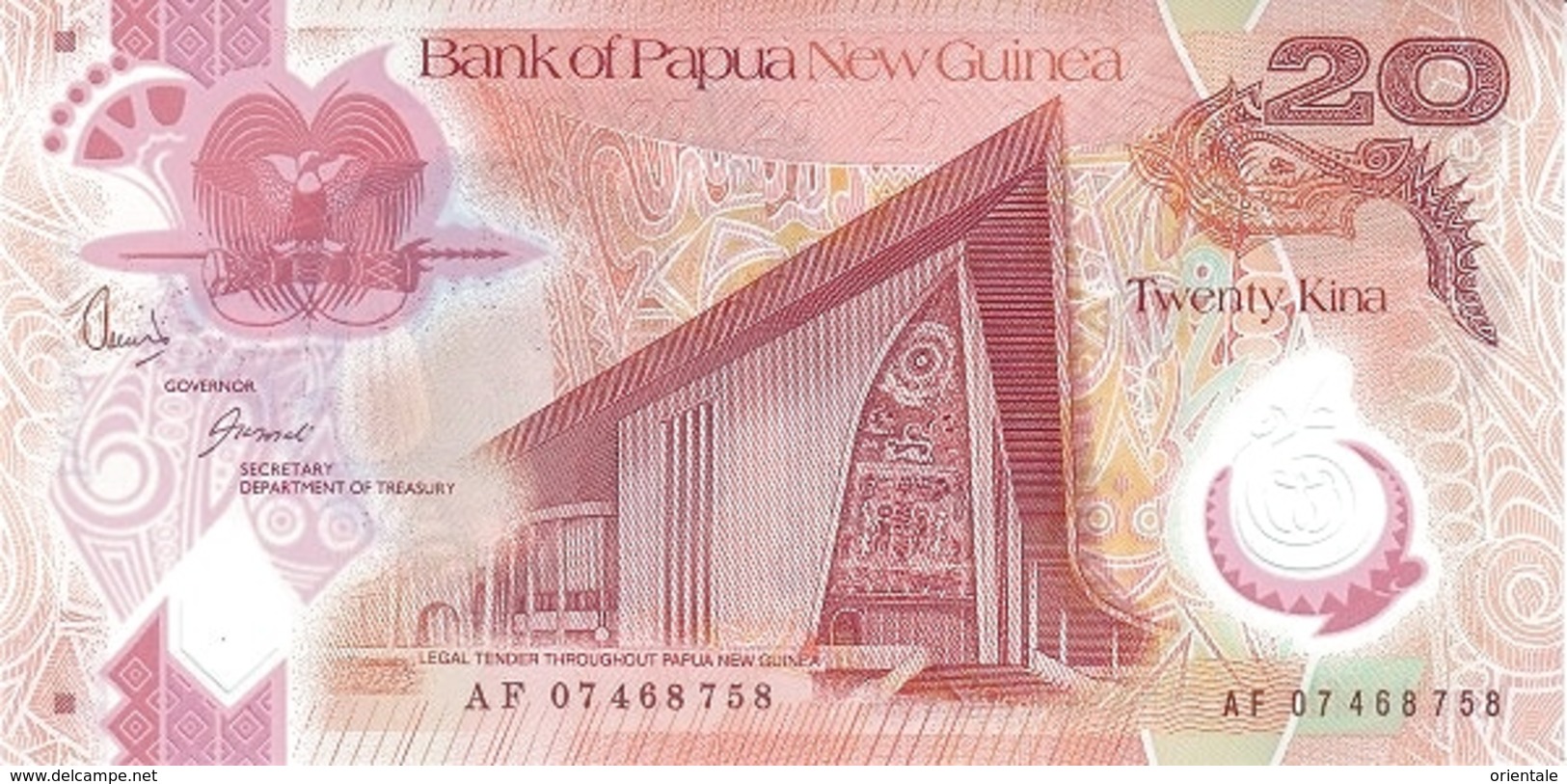 PAPUA NEW GUINEA P. 31a 20 K 2007 UNC - Papouasie-Nouvelle-Guinée