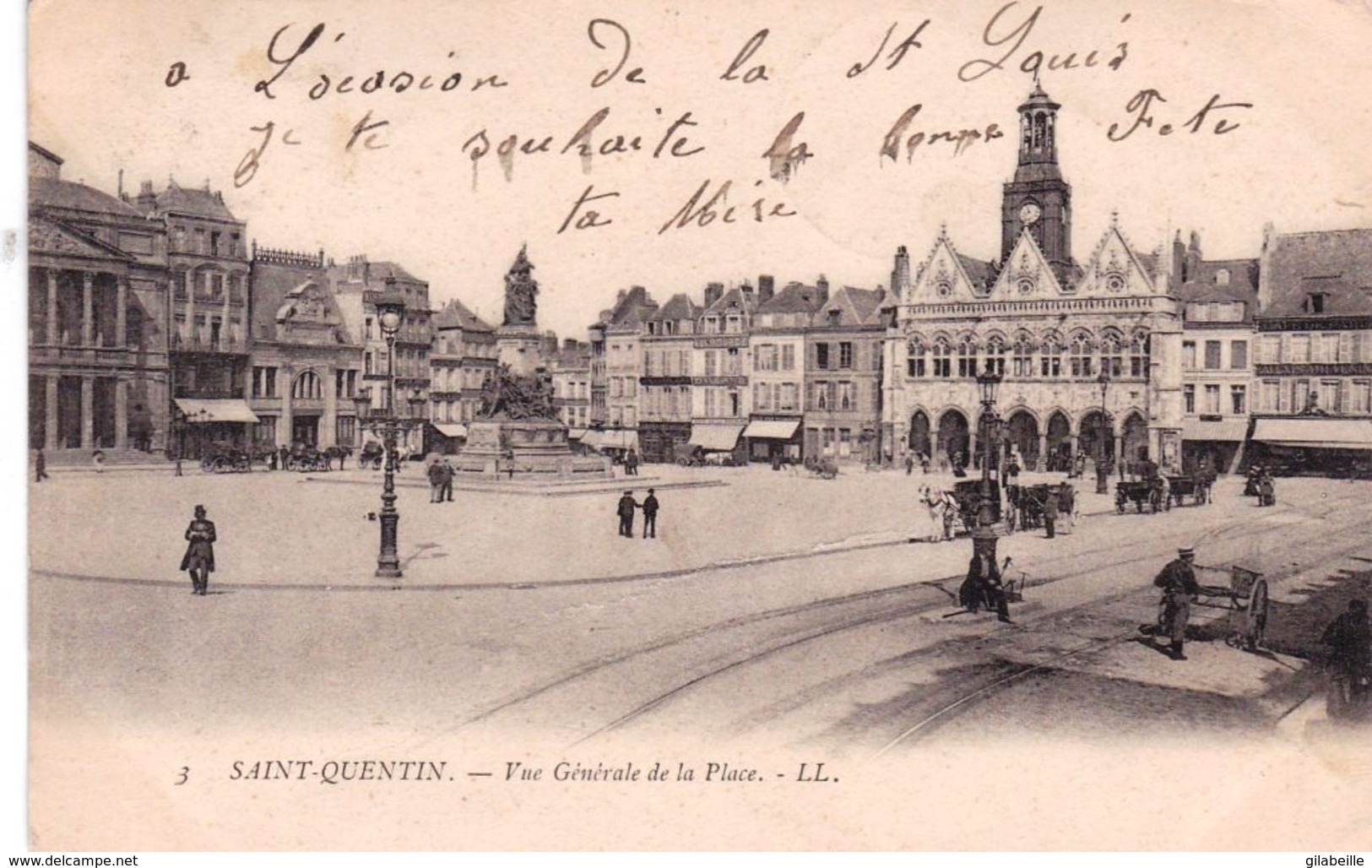 02 - Saint Quentin - Vue Generale De La Place - Saint Quentin