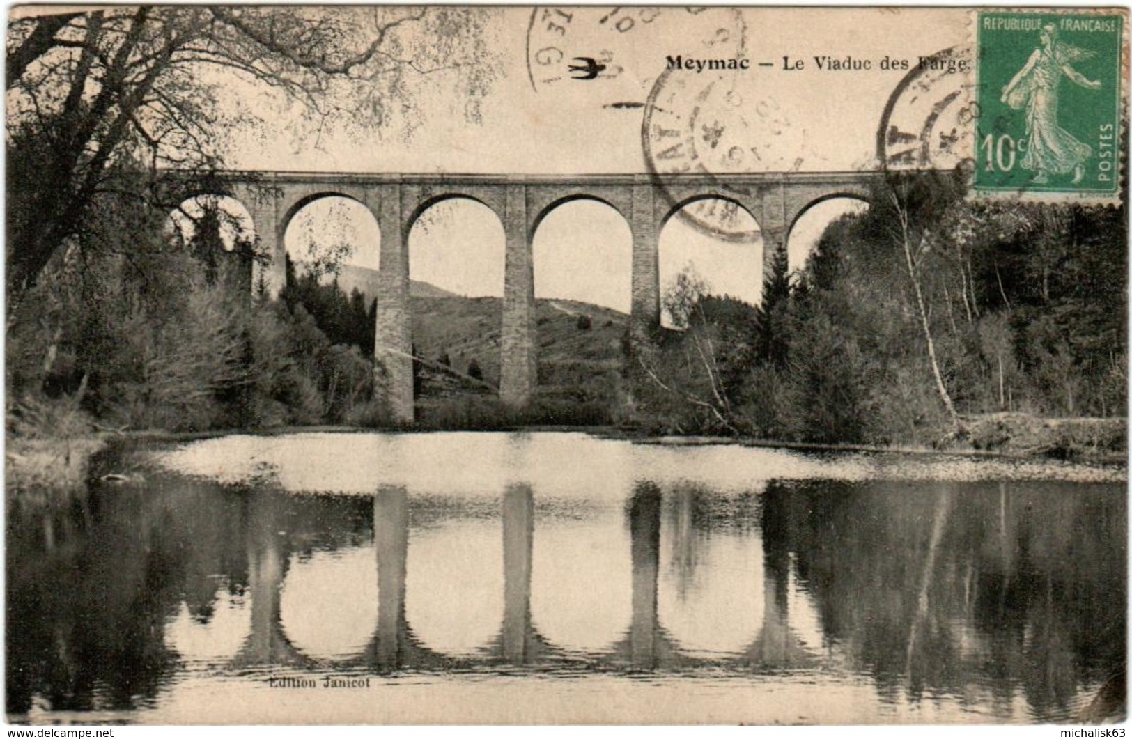 4PO 735 CPA MEYMAC - LE VIADUC DES FARGES - Autres & Non Classés