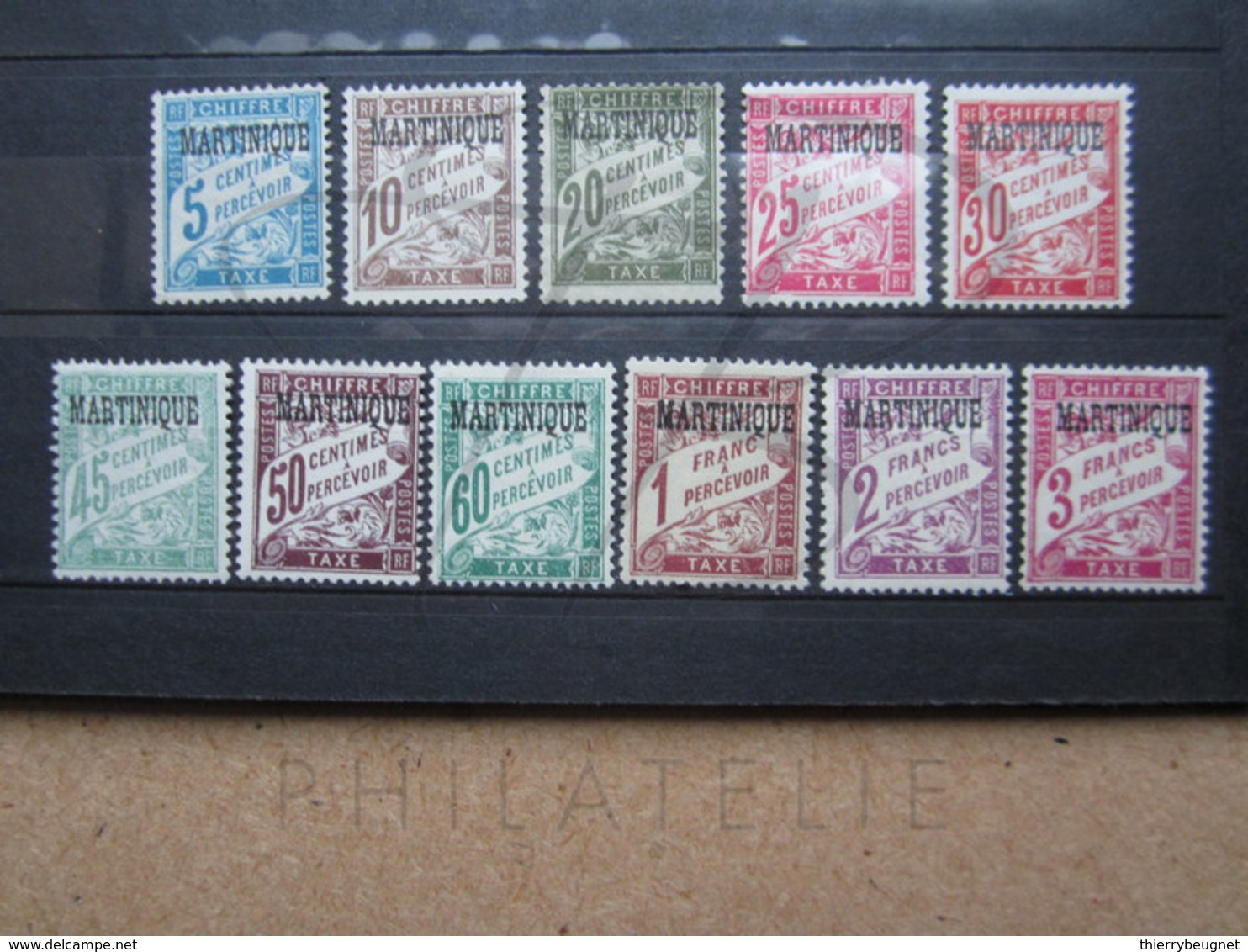 VEND BEAUX TIMBRES DE MARTINIQUE N° 1 - 11 , (X) !!! - Timbres-taxe