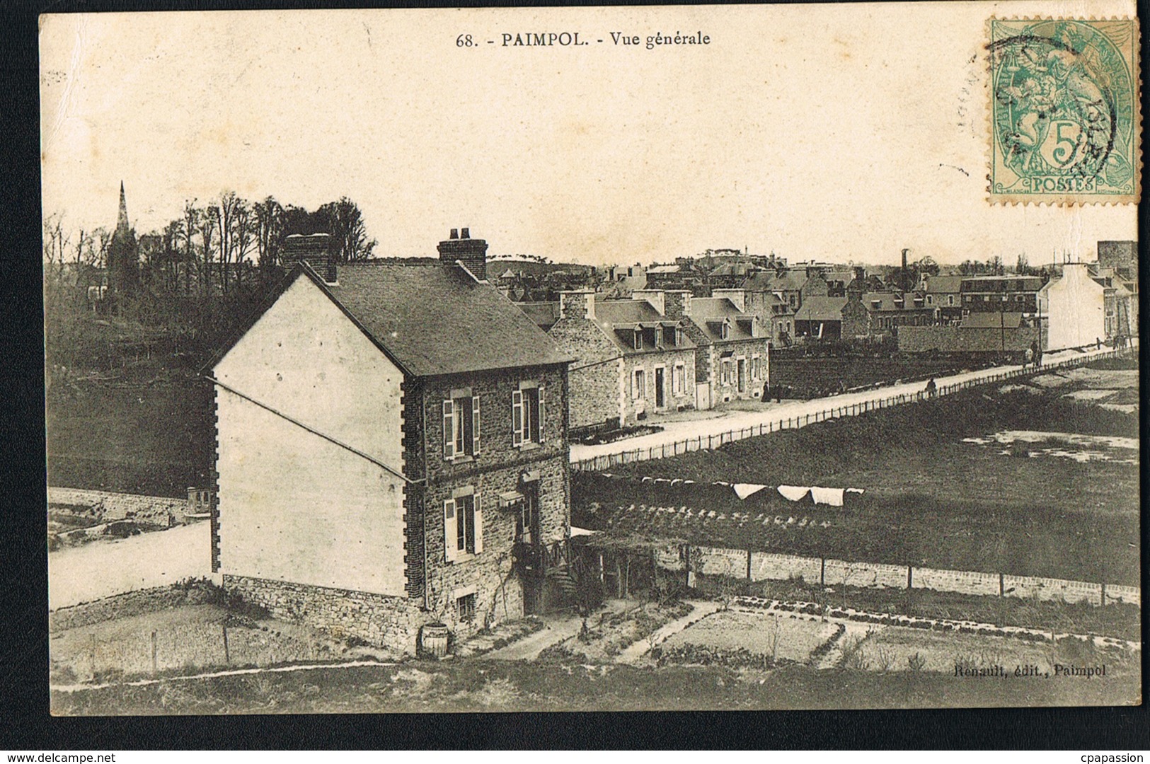 PAIMPOL  -22-Vue Générale - -CPA Voyagée 1906- Recto Verso- Paypal Sans Frais - Paimpol