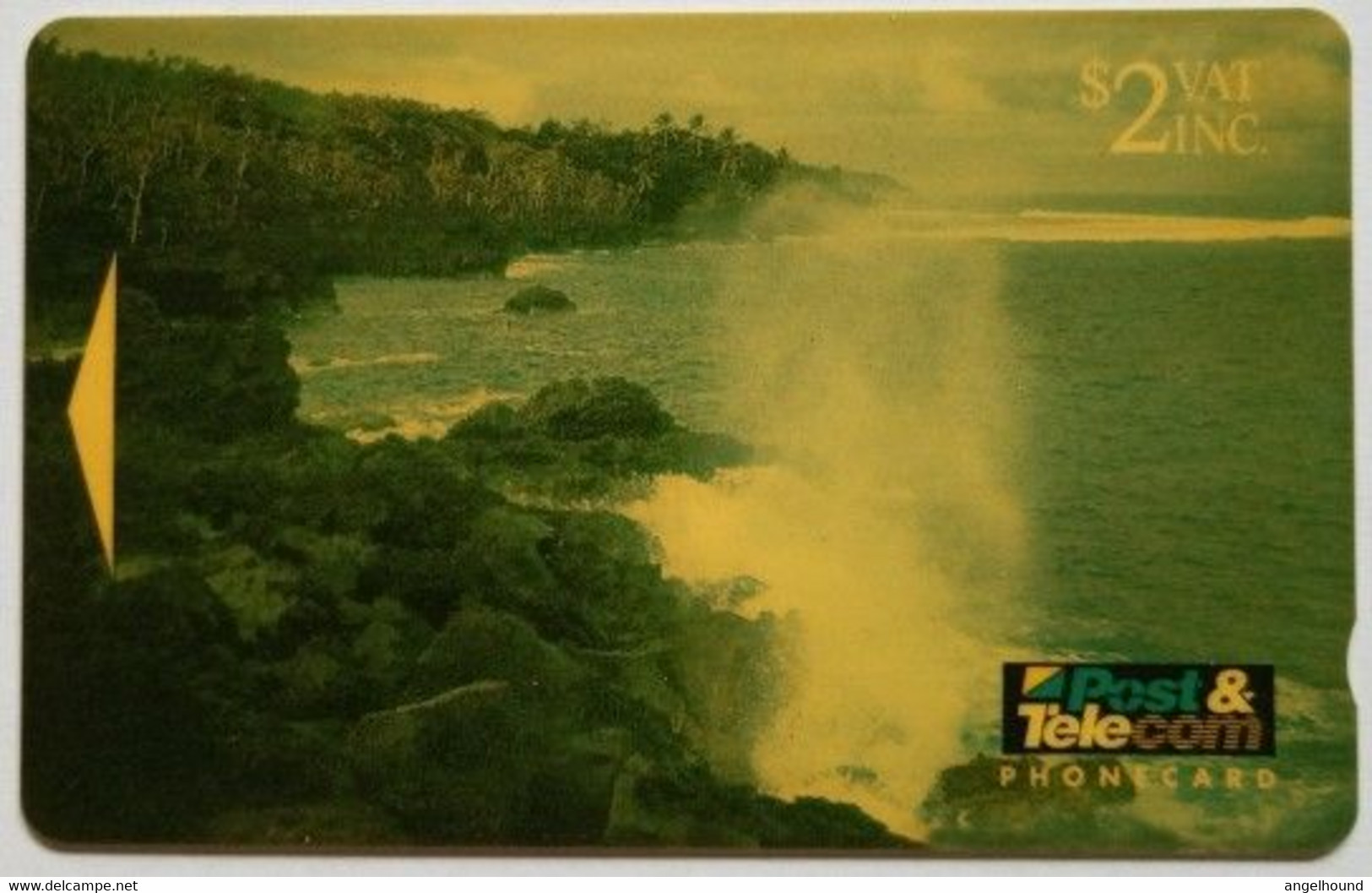 Fiji $2  04FJB " Blowholes - Taveuni Island Fiji - Fidji