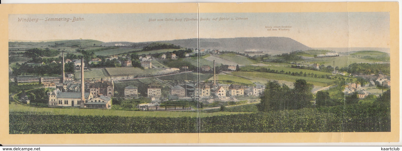 Windberg-Semmering-Bahn - Blick Vom Collm-Berg (Günthers Busch) Auf Birkigt U. Glittersee - Trains