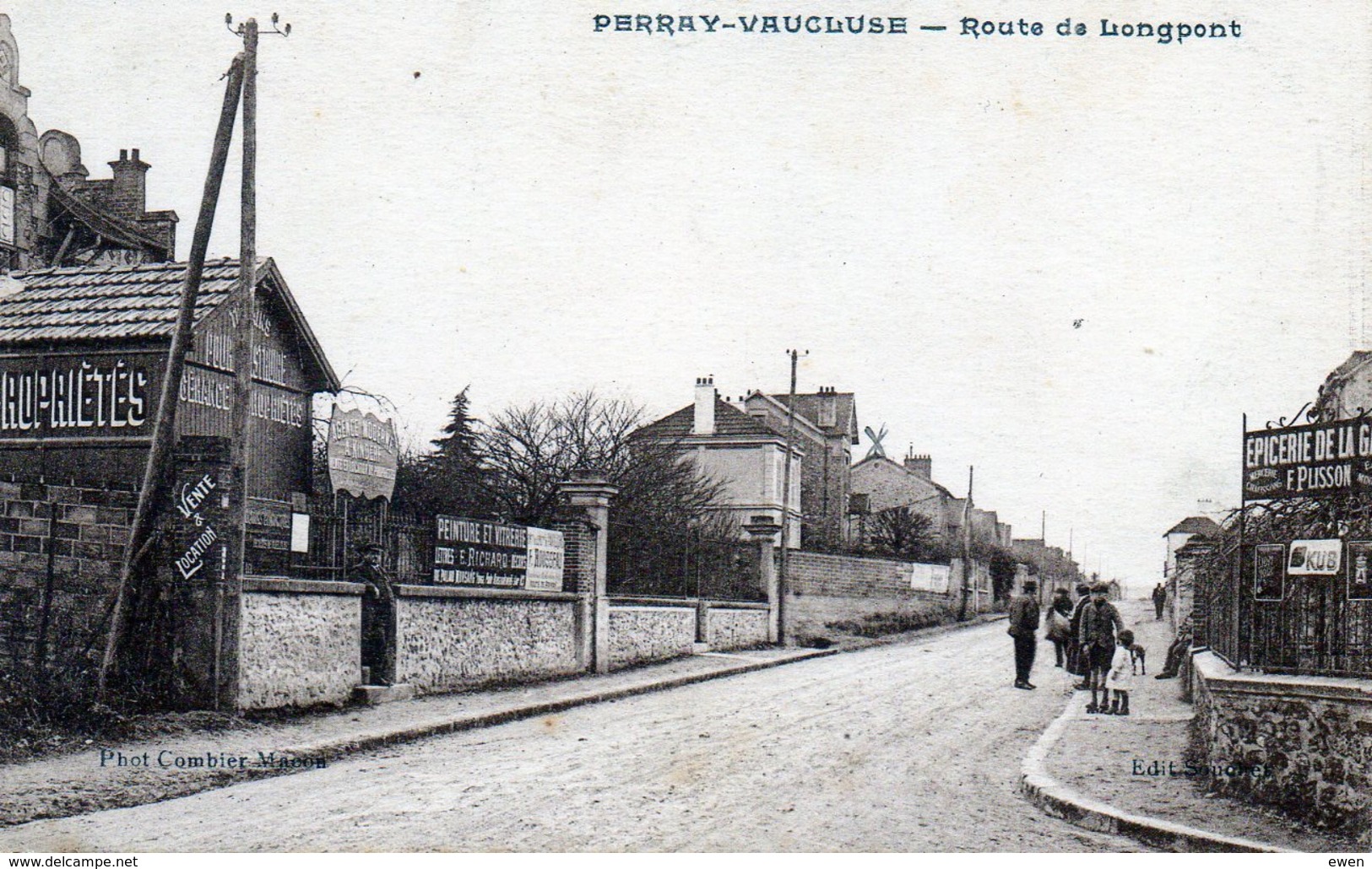 Perray-Vaucluse. Route De Longpont. (Epicerie De La Gare, Agence De Location). - Other & Unclassified