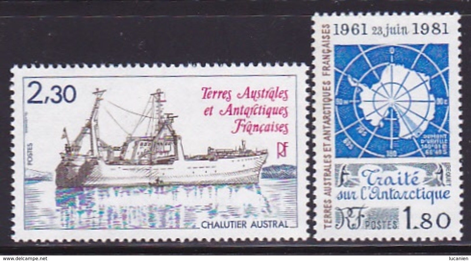 T.A.A.F. N° 91 & 100 Neufs **  Voir Verso - - Unused Stamps