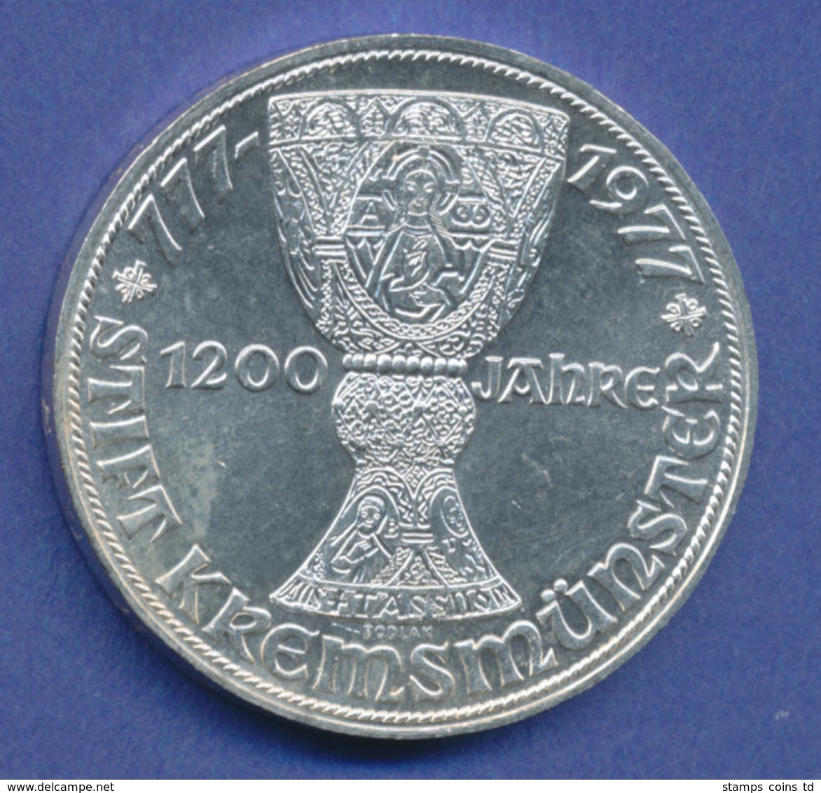 Österreich 100-Schilling Silber-Gedenkmünze 1977, Stift Kremsmünster - Oesterreich