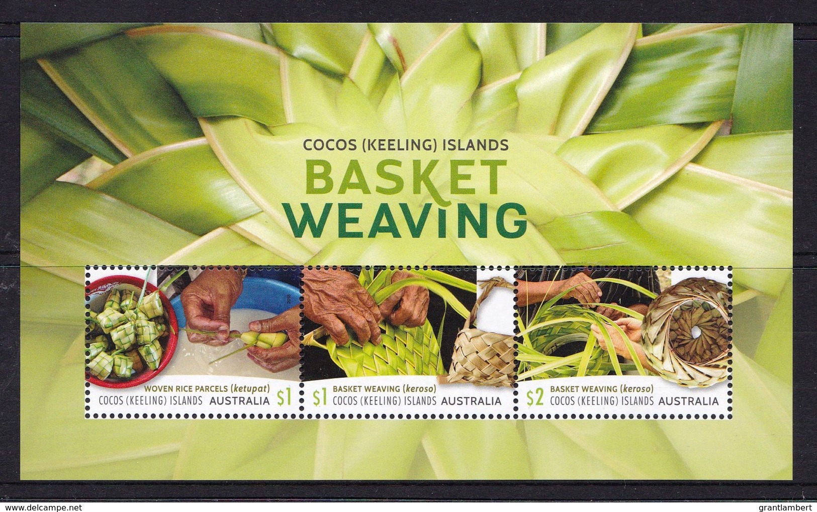 Cocos Islands 2018 Basket Weaving Minisheet MNH - Cocos (Keeling) Islands