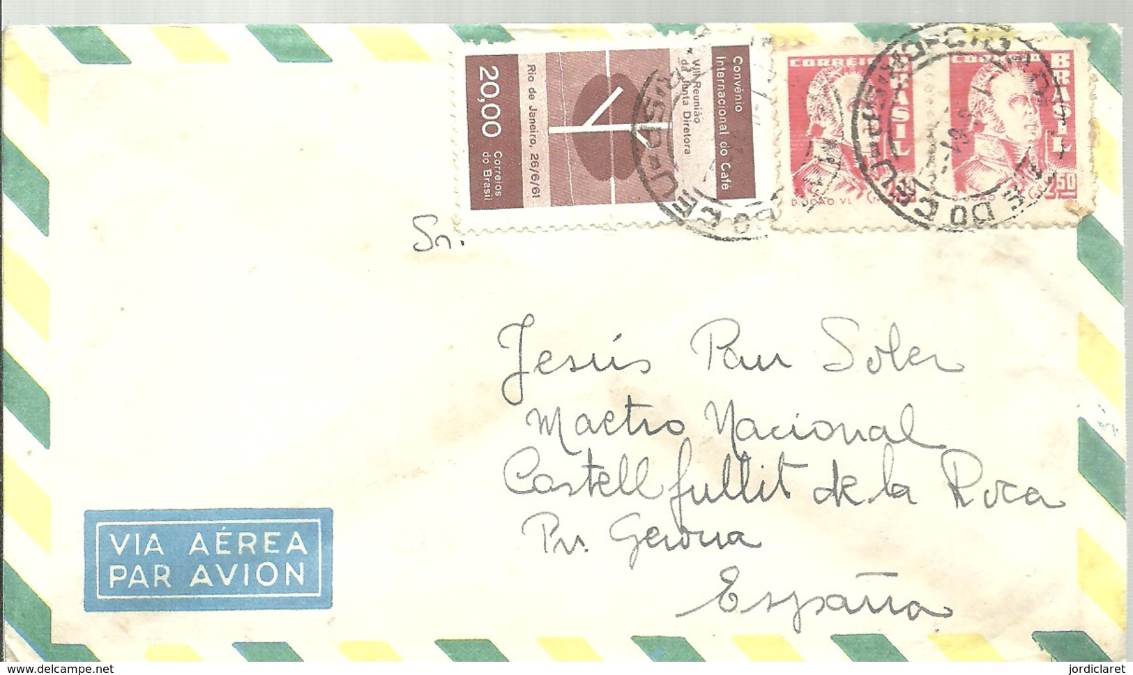 LETTER 1961 - Cartas & Documentos