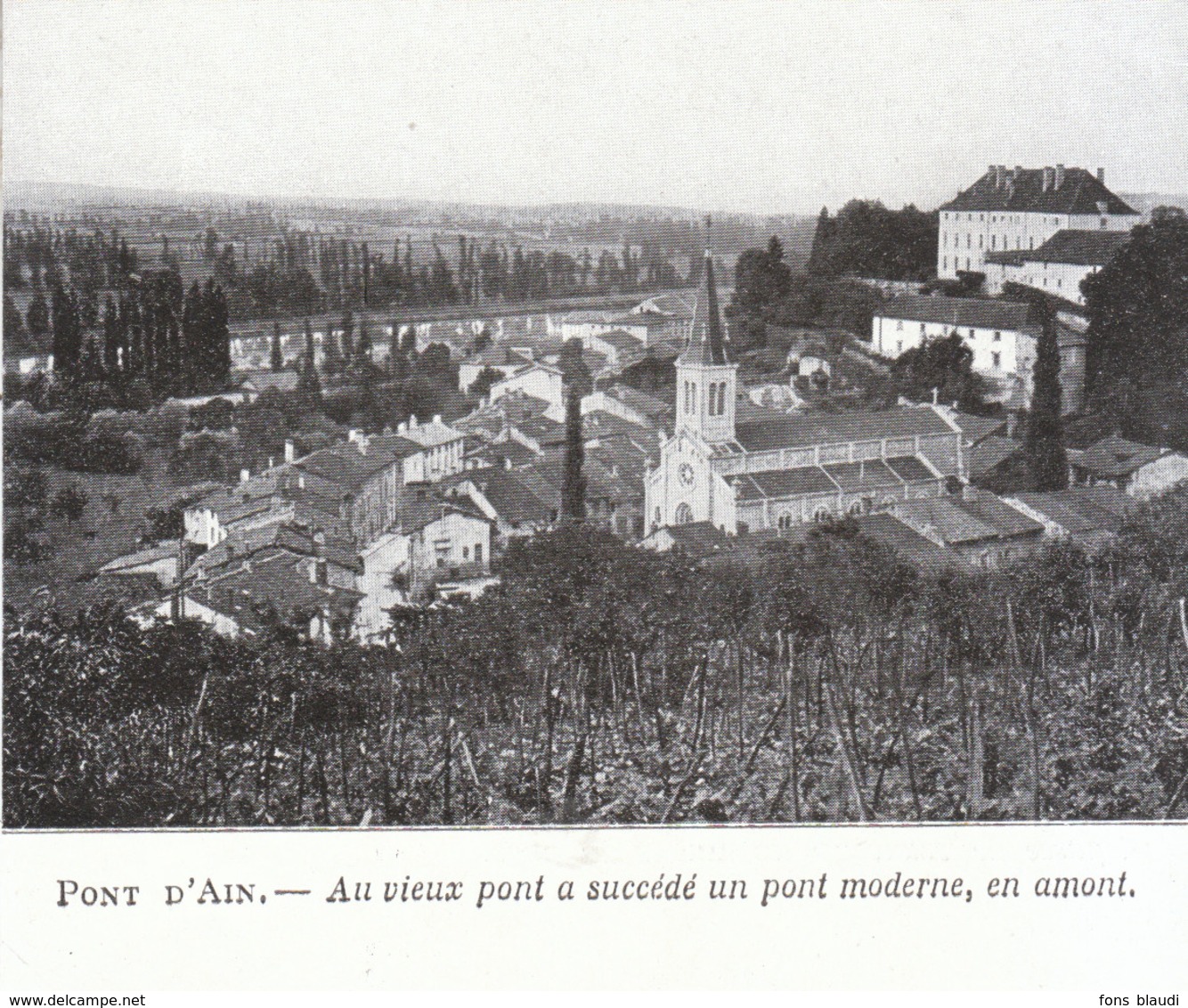 1924 - Iconographie - Pont-d'Ain (Ain) - Vue Générale - PREVOIR FRAIS DE PORT - Unclassified