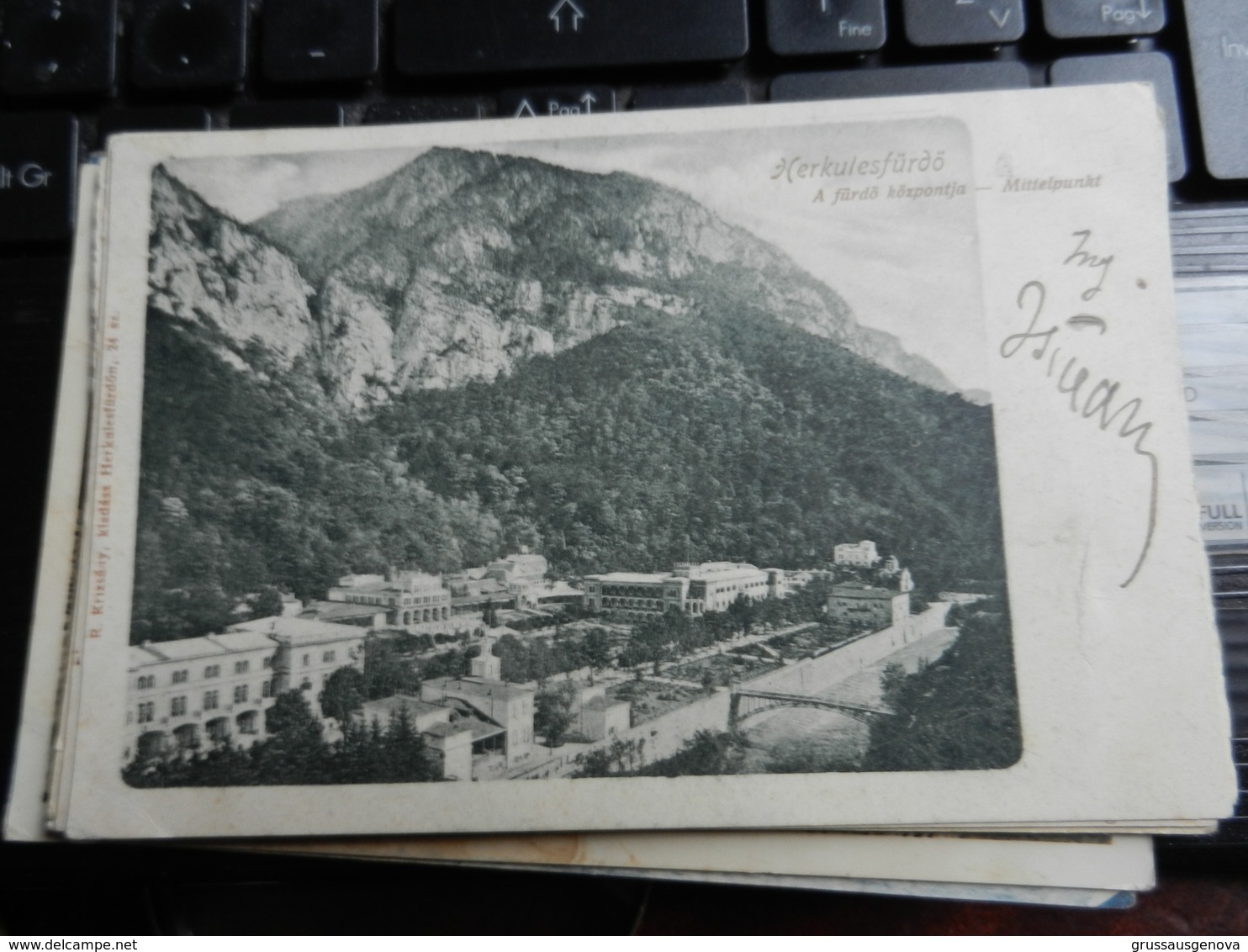 19807) HERKULESFURDO A FURDO KOZPONTJA MITTELPUNKT VIAGGIATA 1921 - Rumania