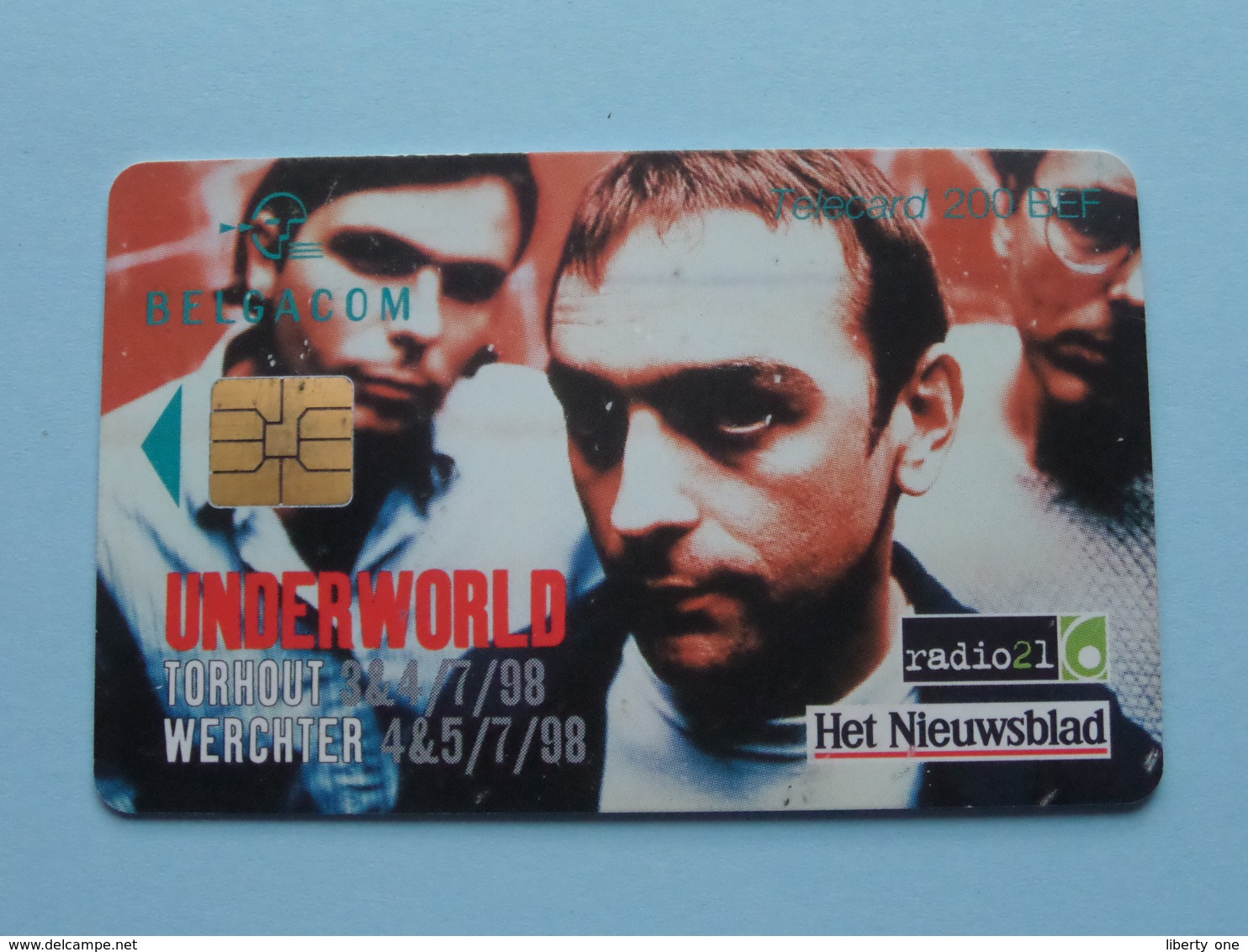 UNDERWORLD TORHOUT - WERCHTER 1998 ( Zie Foto's ) Belgacom Met Chip ! - Musik